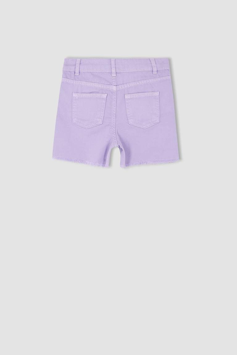 Kız Çocuk Mom Fit Gabardin Şort