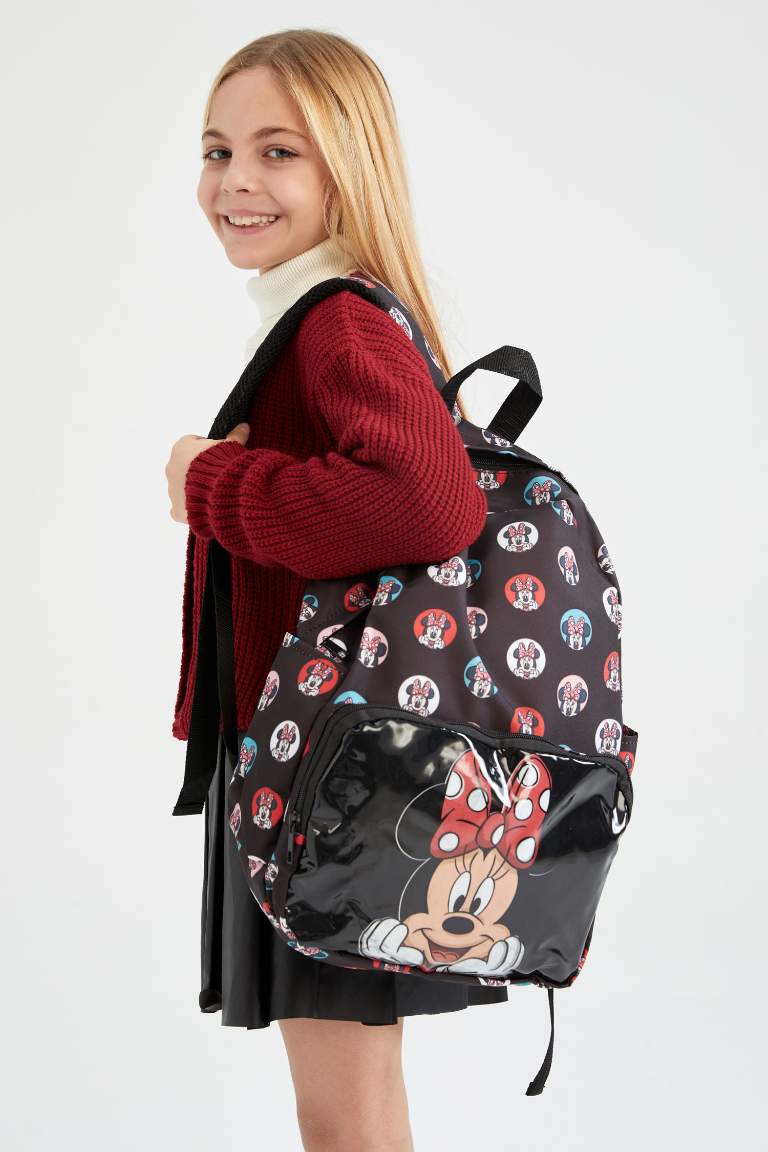 Black Girls Teens Mickey Minnie Licensed Backpack Defacto