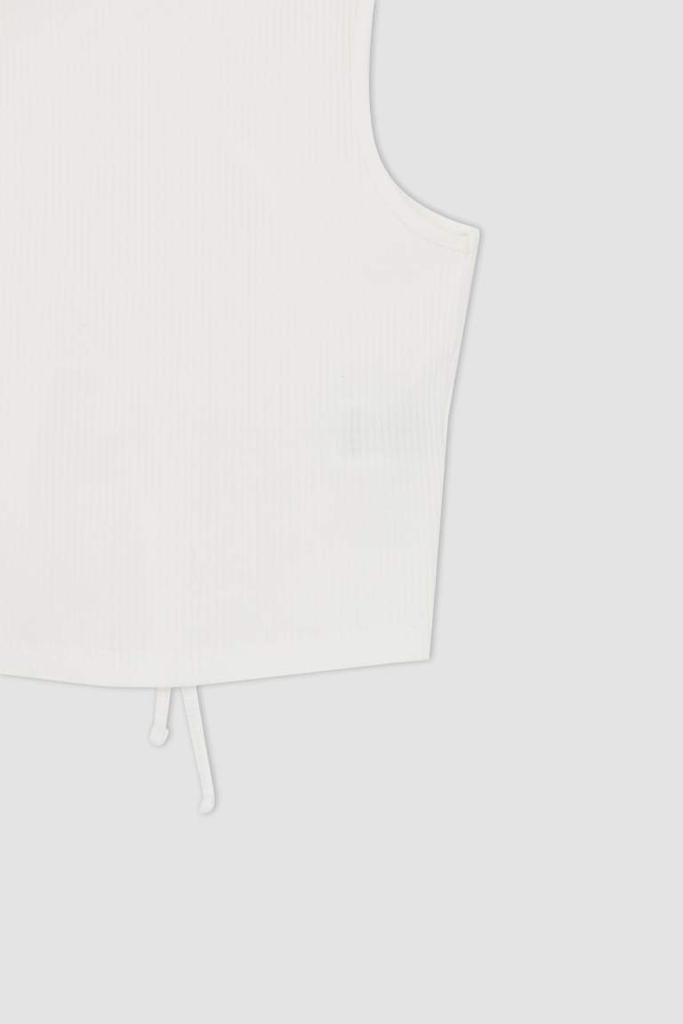 Coool Fitted Sırtı İp Dekolteli Atlet