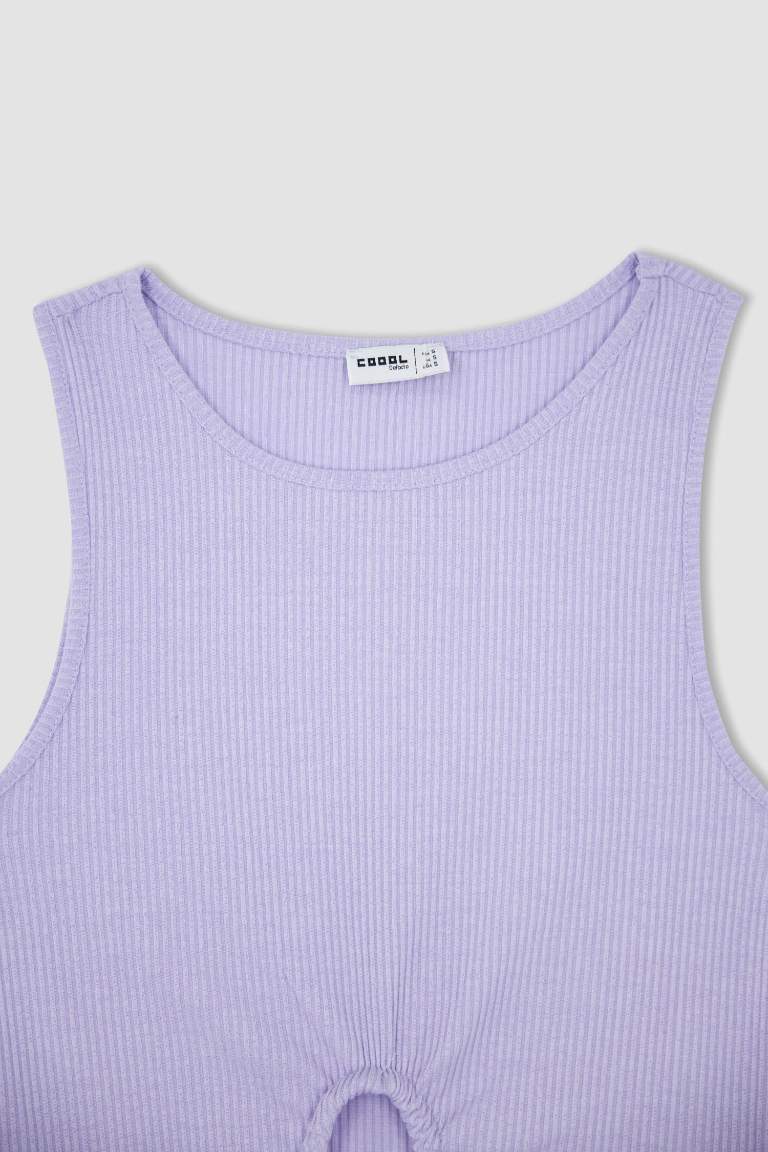 Coool Fitted Bisiklet Yaka Bağcıklı Atlet