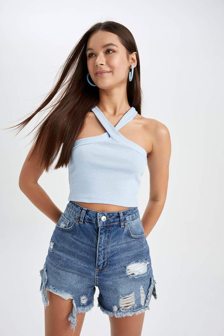 Coool Fitted Halter Yaka Atlet