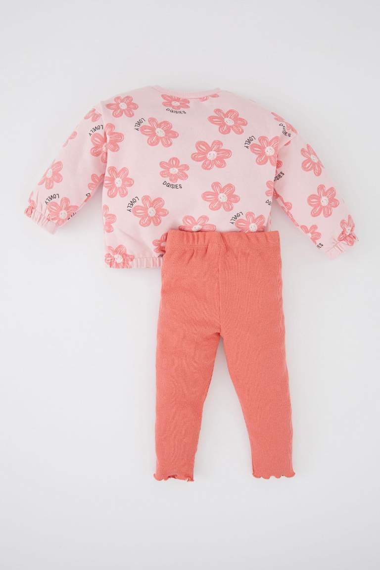 Rose PETITE FILLE Ensemble En Tricot Tissu Sweat Fin Col Ras Du Cou