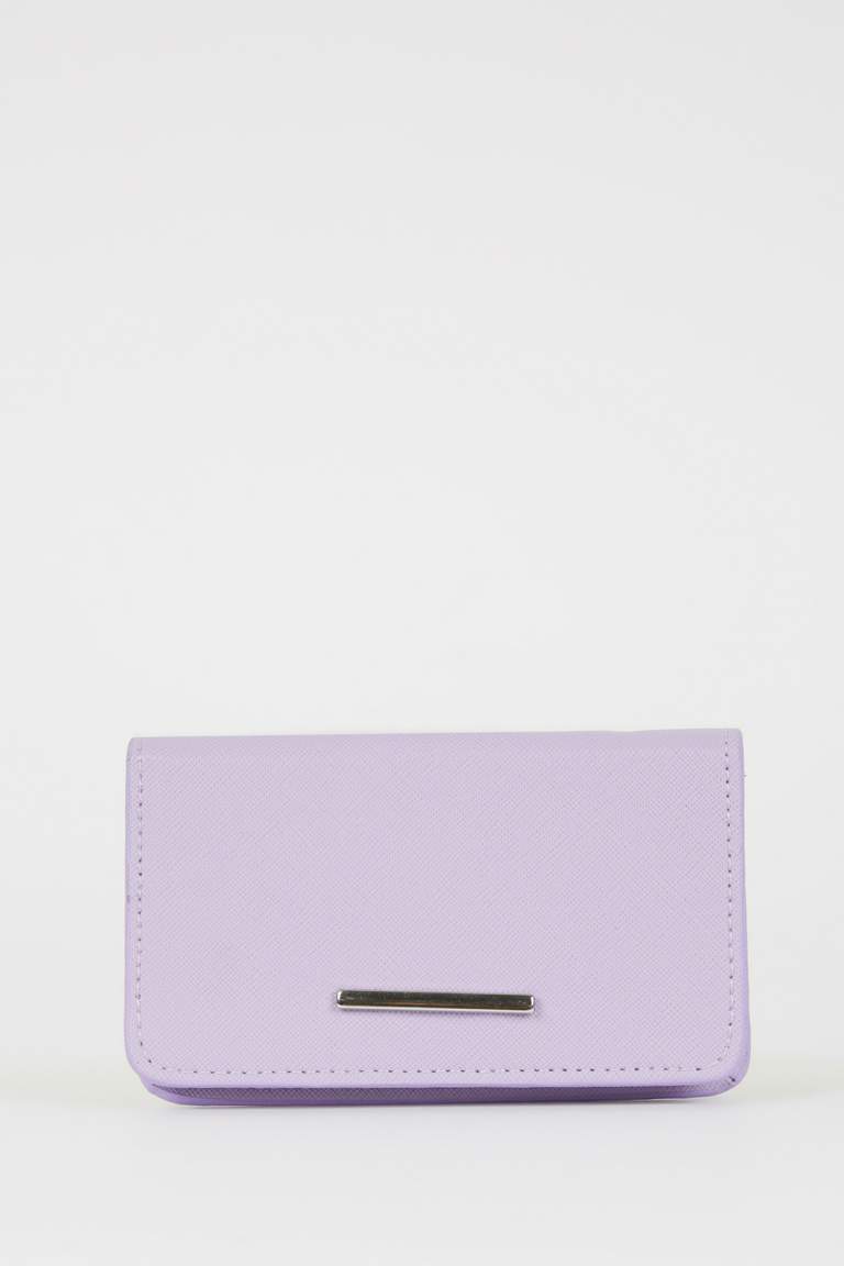 Purple Woman Woman Faux Leather Wallets Defacto