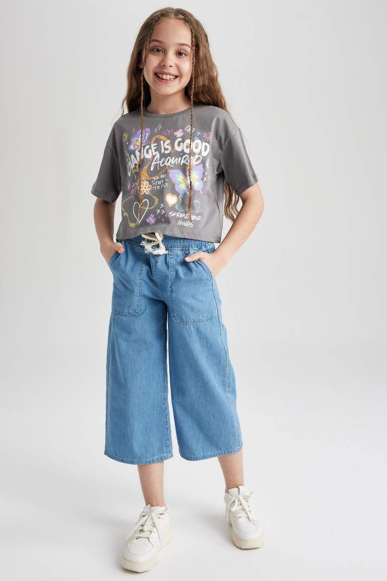 Grau Mädchen Cropped T Shirt 2779791 DeFacto