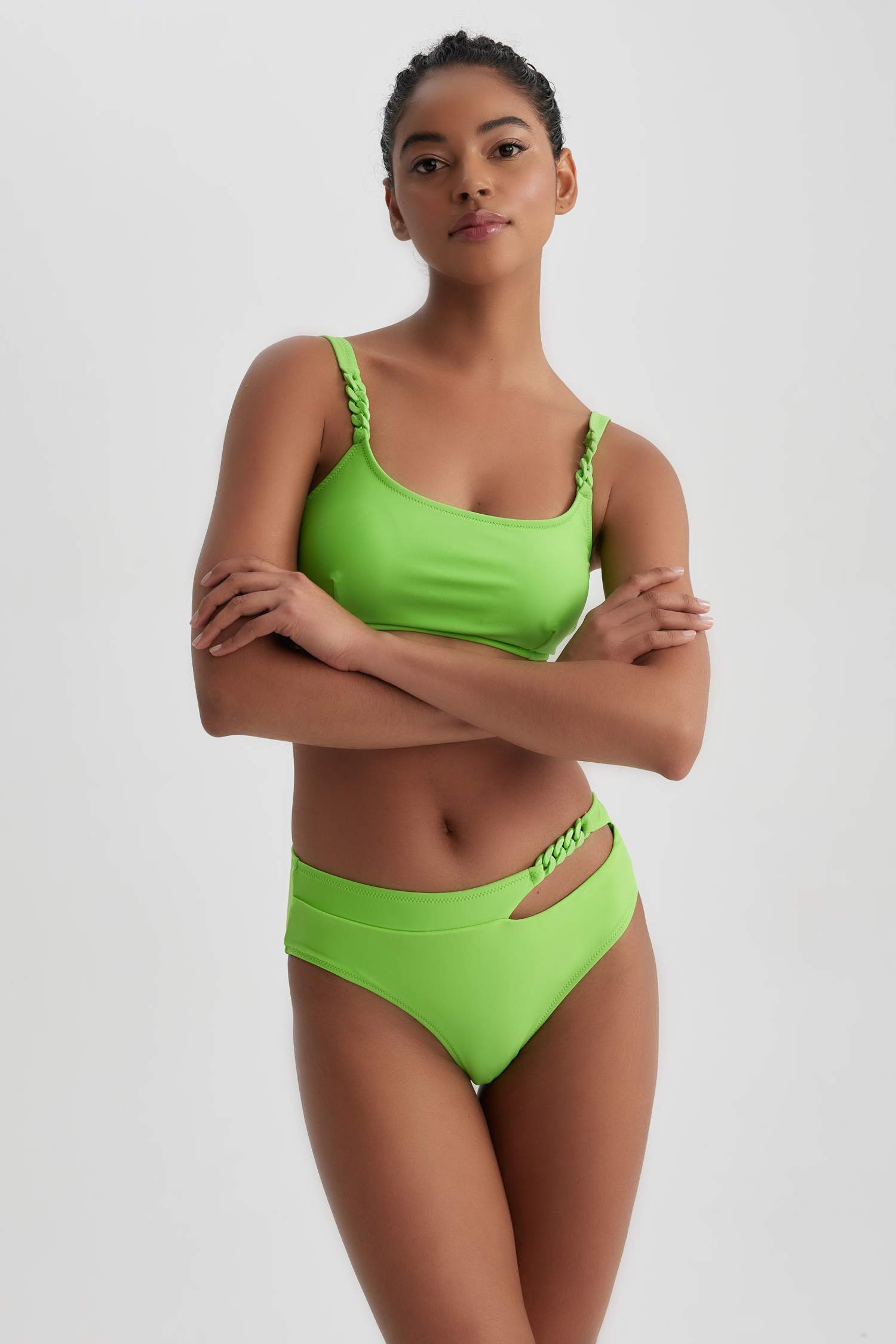 Green Women Regular Fit Bikini Bottom Defacto