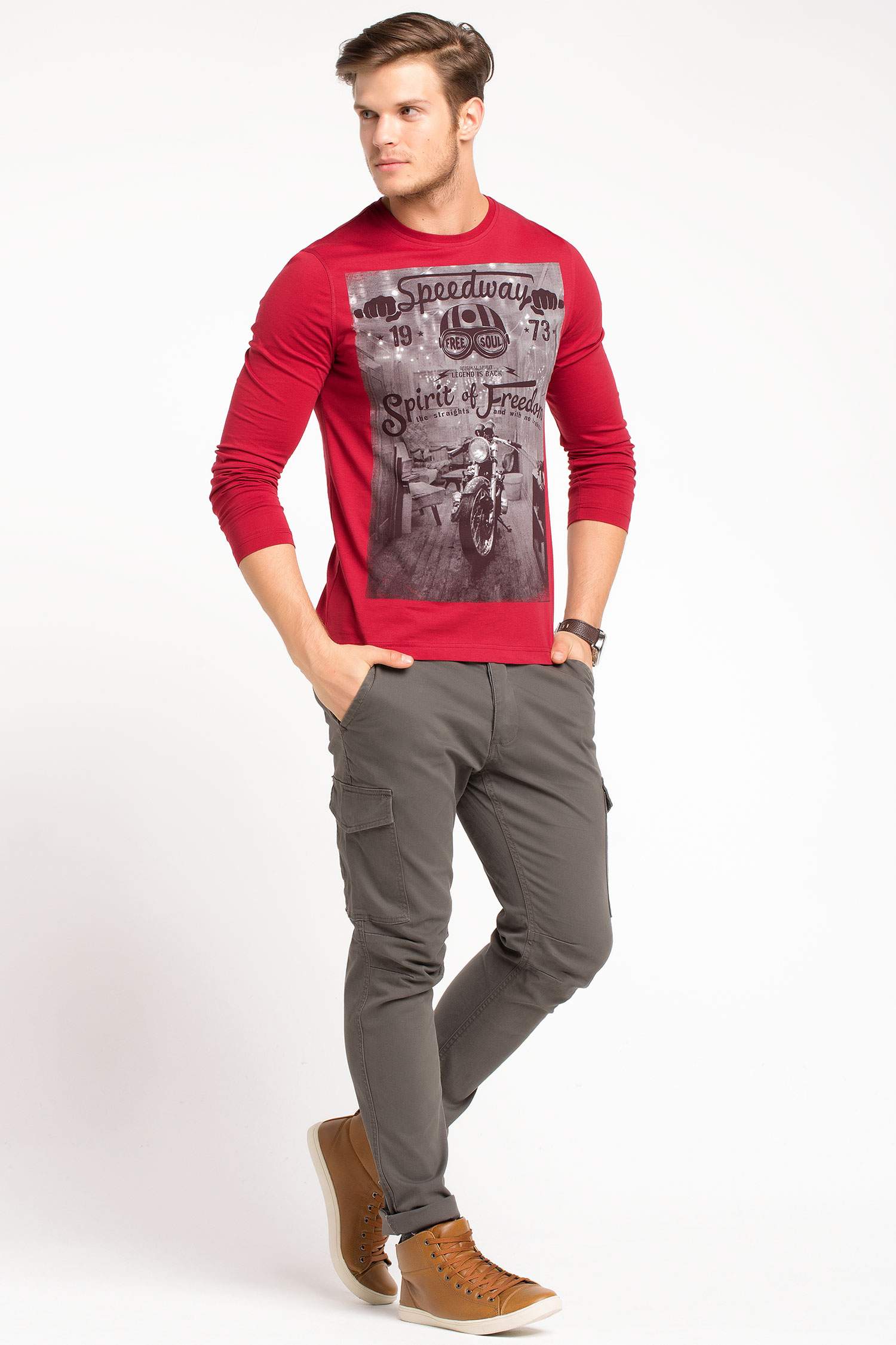 Defacto Motosiklet Baskılı T-shirt. 2 Defacto Motosiklet Baskılı T-shirt. 2