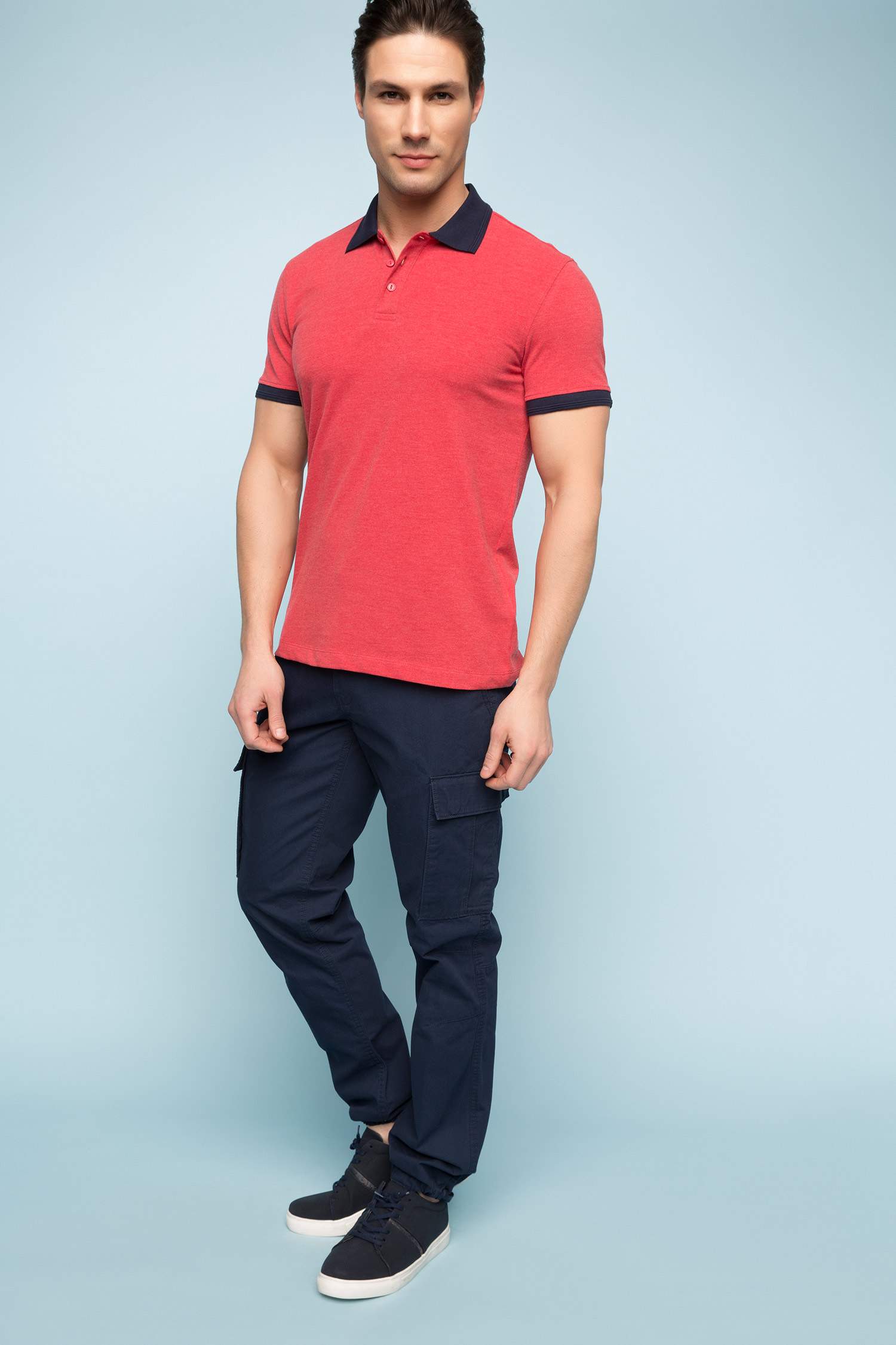 Defacto Basic Slim Fit Polo T-shirt. 2 Defacto Basic Slim Fit Polo T-shirt. 2