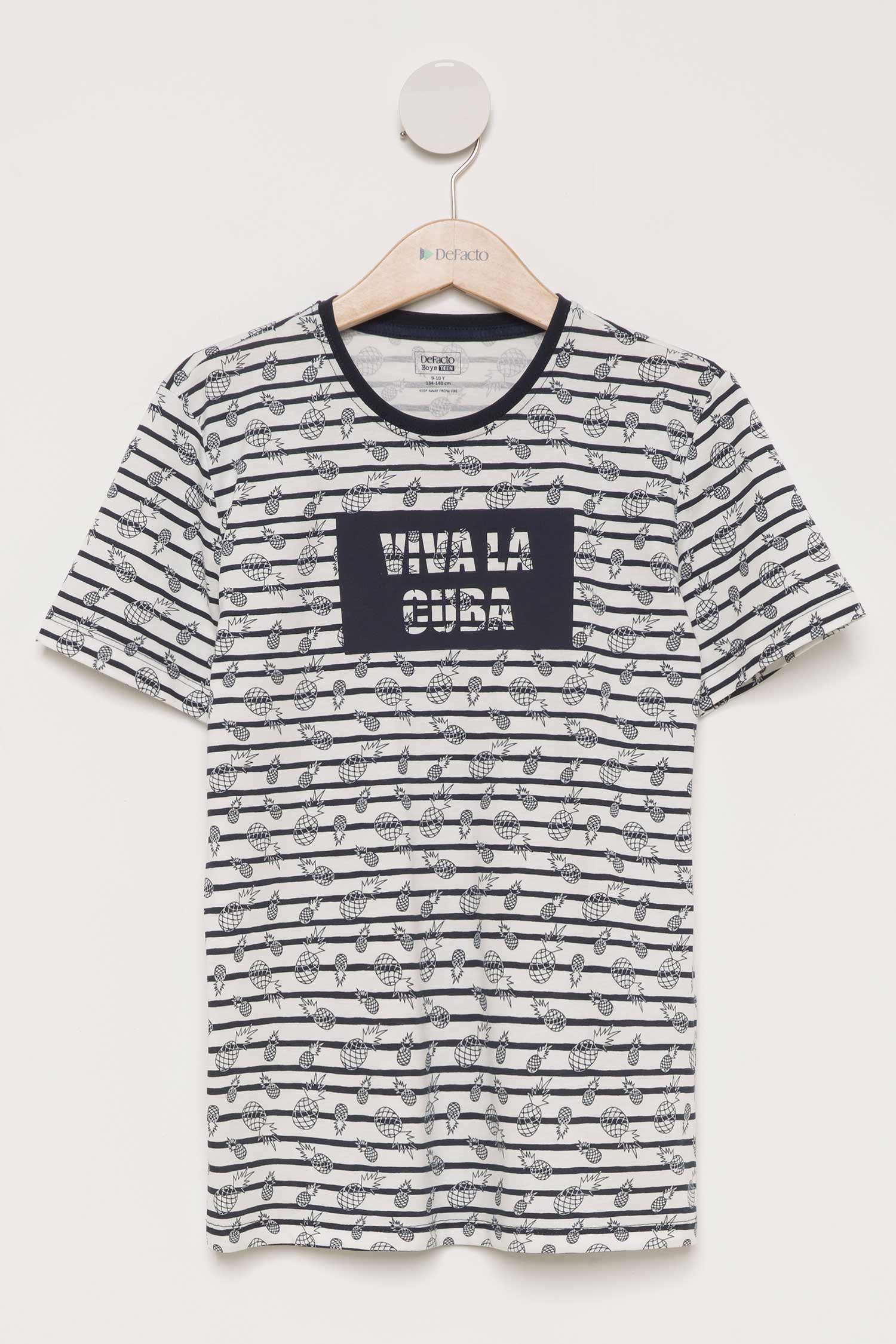 Defacto Ananas Baskılı Genç Erkek T-shirt. 3 Defacto Ananas Baskılı Genç Erkek T-shirt. 3