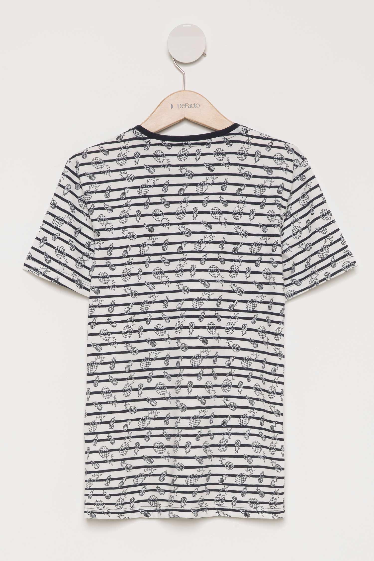 Defacto Ananas Baskılı Genç Erkek T-shirt. 4 Defacto Ananas Baskılı Genç Erkek T-shirt. 4