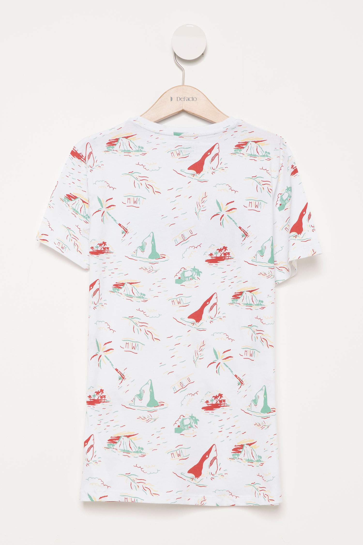 Defacto Baskılı Genç Erkek Organik T-shirt. 3 Defacto Baskılı Genç Erkek Organik T-shirt. 3