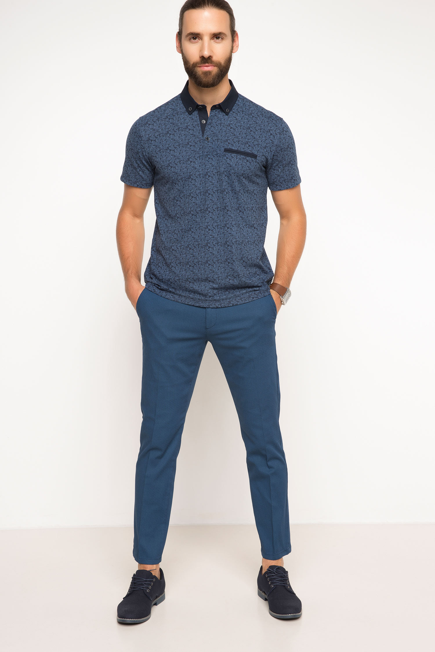 Defacto Mikro Desenli Polo T-shirt. 2 Defacto Mikro Desenli Polo T-shirt. 2