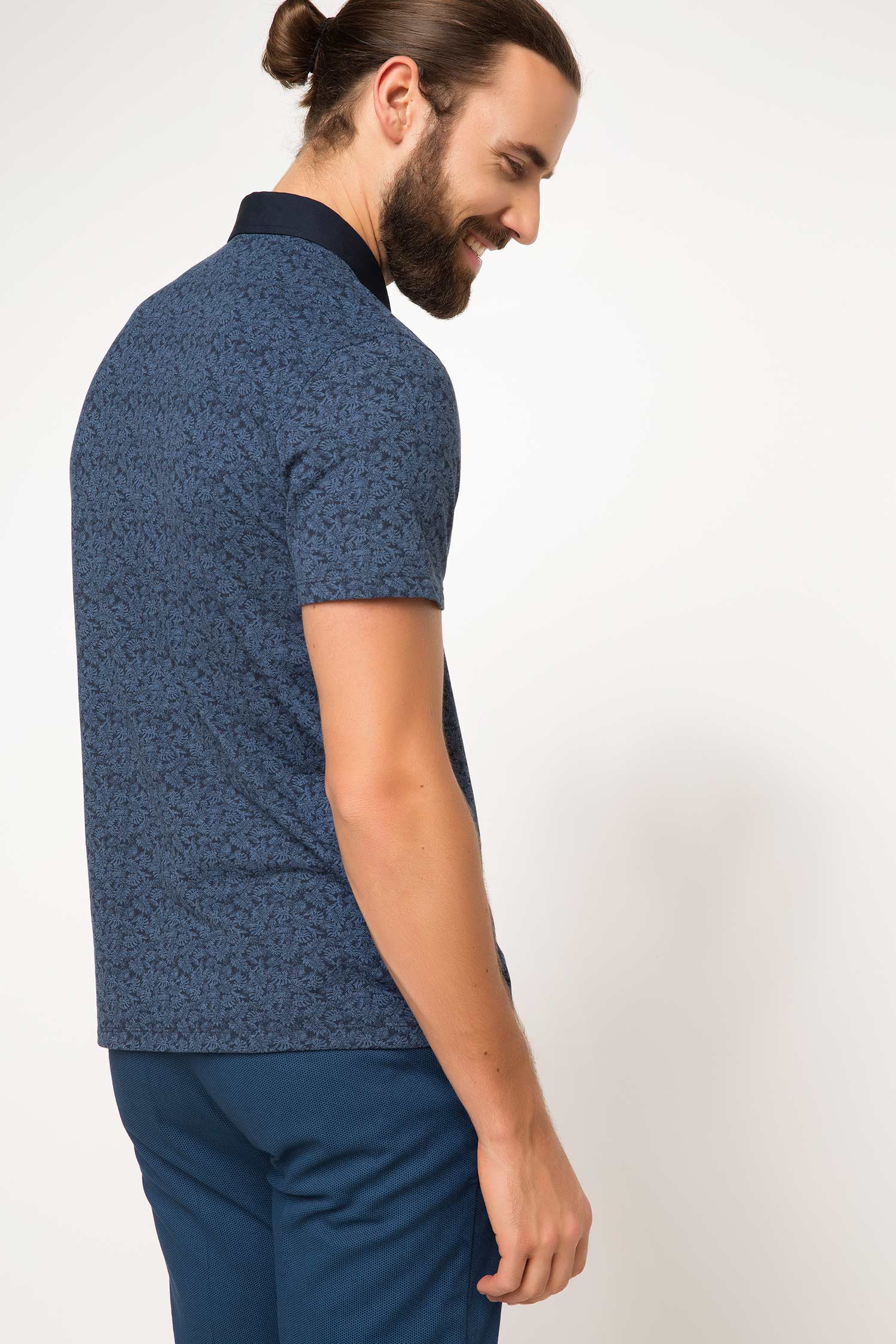 Defacto Mikro Desenli Polo T-shirt. 3 Defacto Mikro Desenli Polo T-shirt. 3