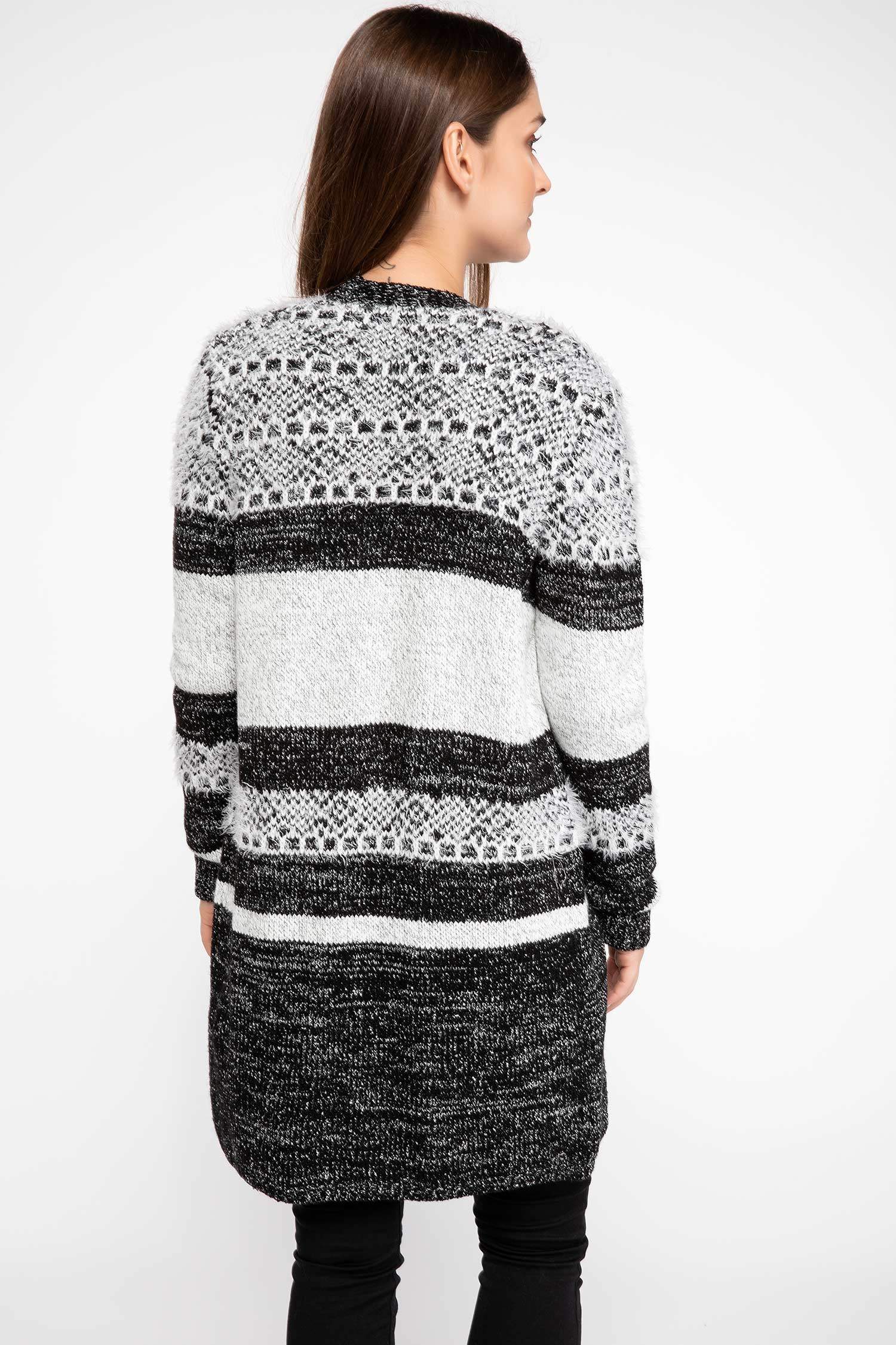 Defacto Jakar Desenli Uzun Hırka. 4 Defacto Jakar Desenli Uzun Hırka. 4