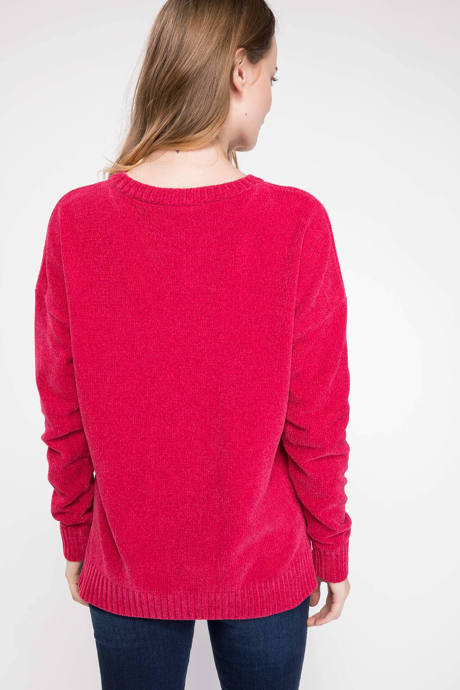 Defacto Düşük Omuzlu Yırtmaç Detaylı Kazak. 3 Defacto Düşük Omuzlu Yırtmaç Detaylı Kazak. 3