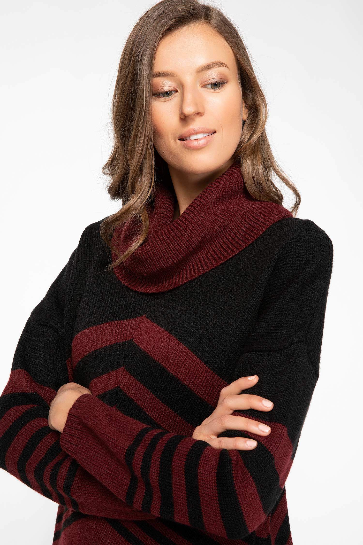 Çizgili Triko Tunik