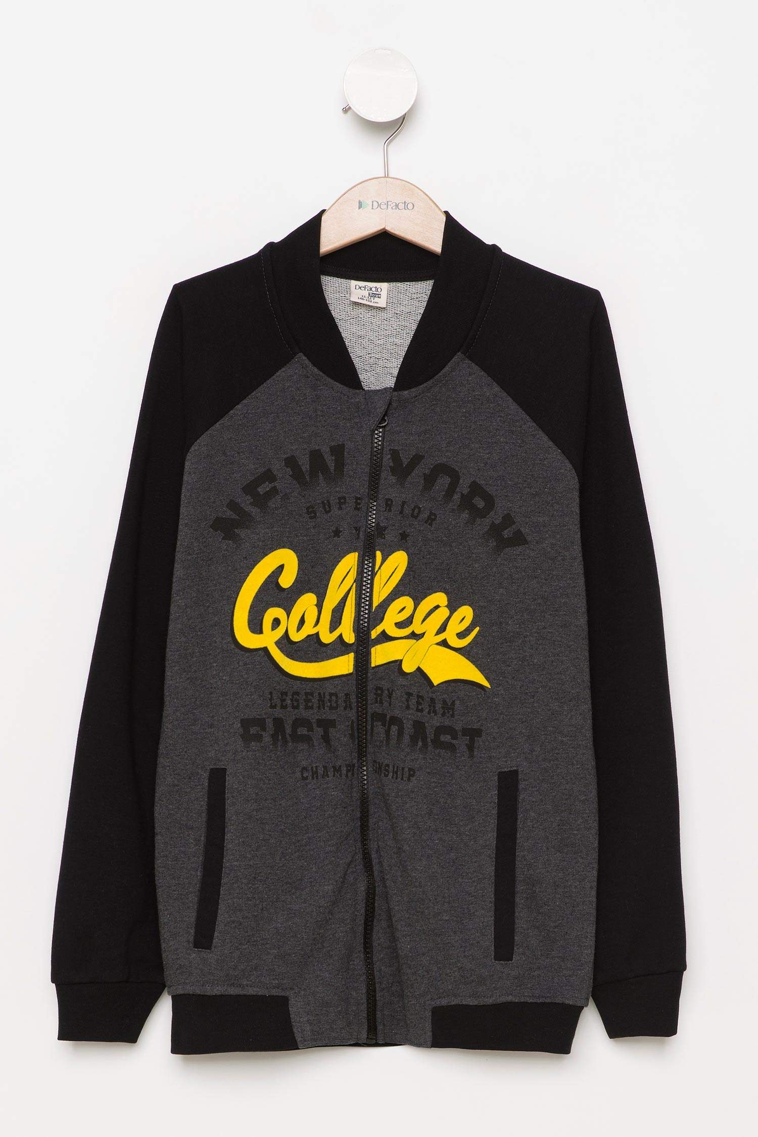 Defacto Baskılı Fermuarlı Sweatshirt. 4 Defacto Baskılı Fermuarlı Sweatshirt. 4