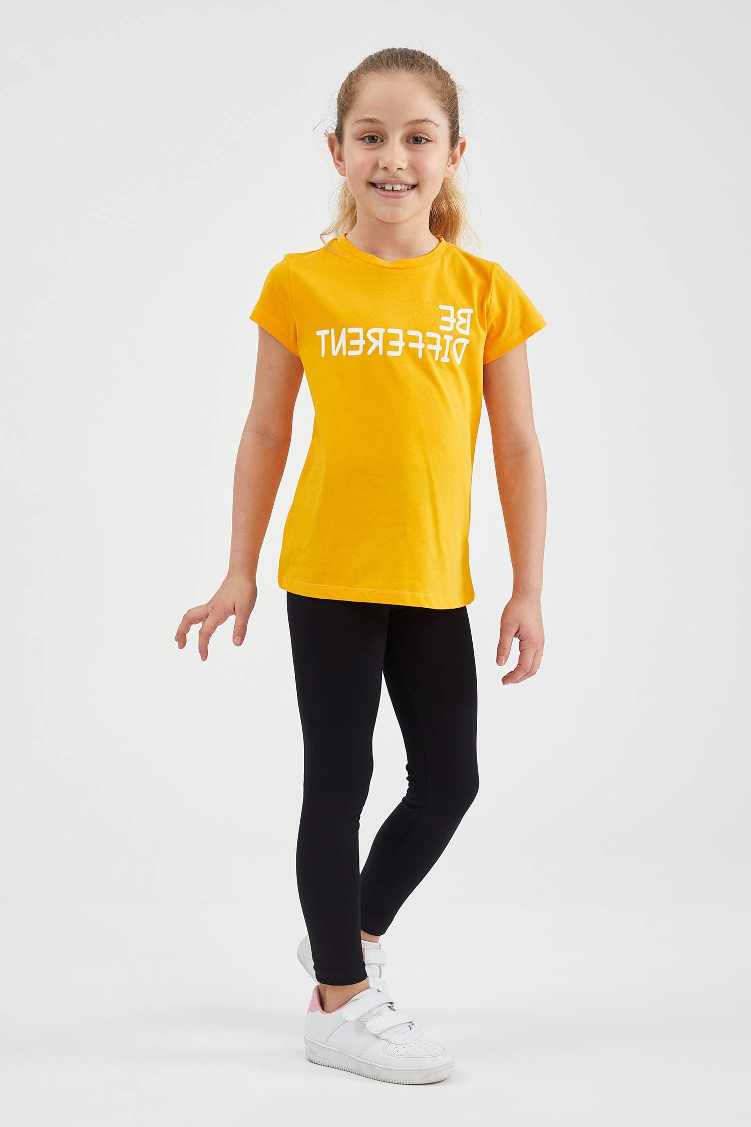 Kız Çocuk Slim Fit Bilek Boy Tayt