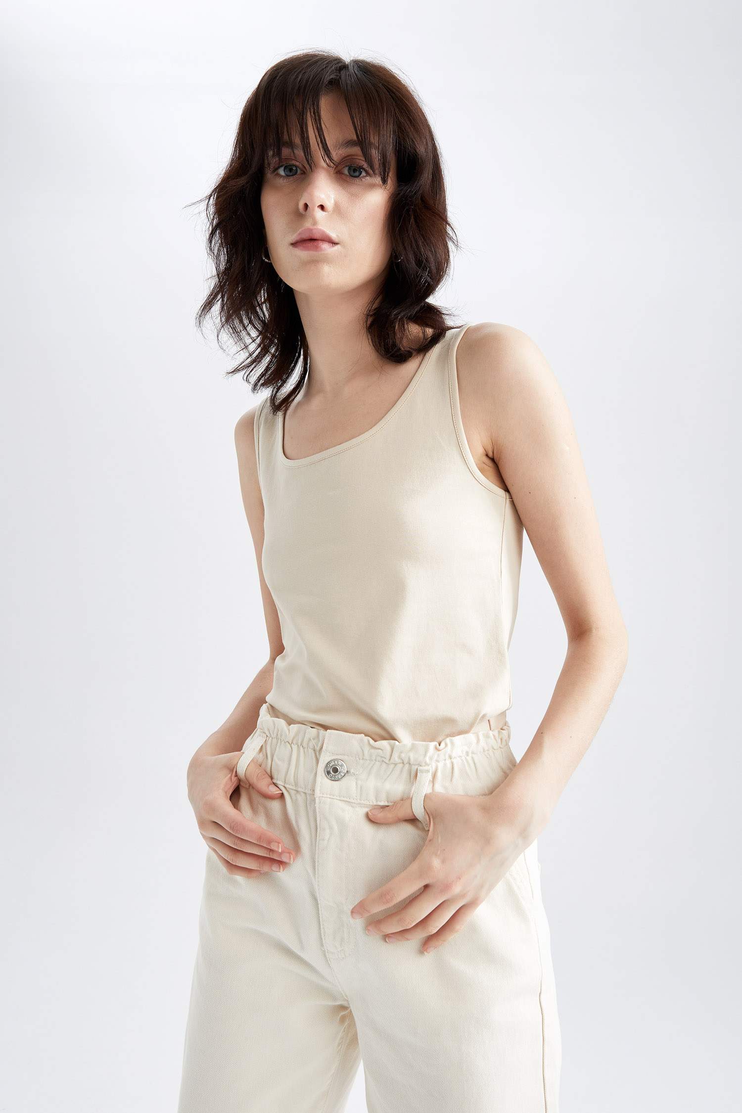 Askılı Basic Slim Fit Atlet