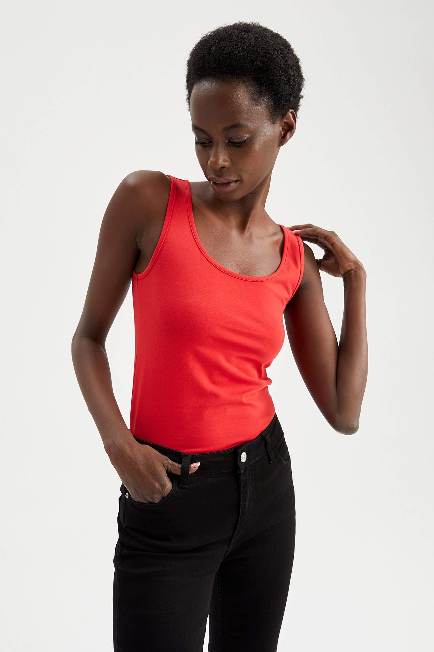 Askılı Basic Slim Fit Atlet