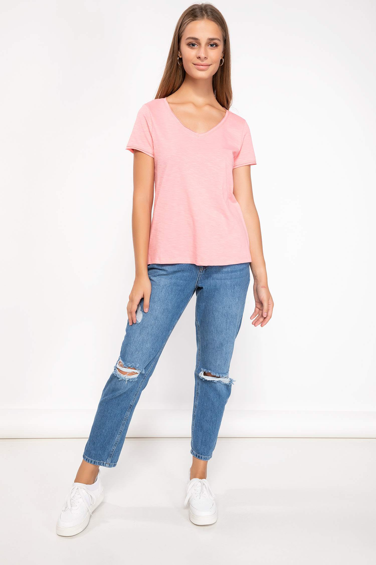Defacto Basic V Yaka T-shirt 2 Defacto Basic V Yaka T-shirt 3