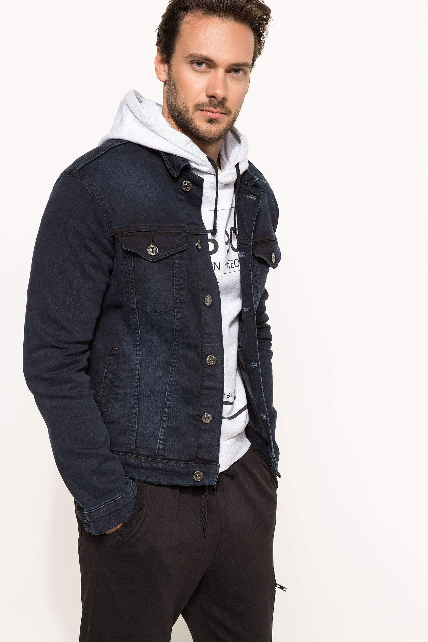 Defacto Slim Fit Jean Ceket. 3 Defacto Slim Fit Jean Ceket. 3