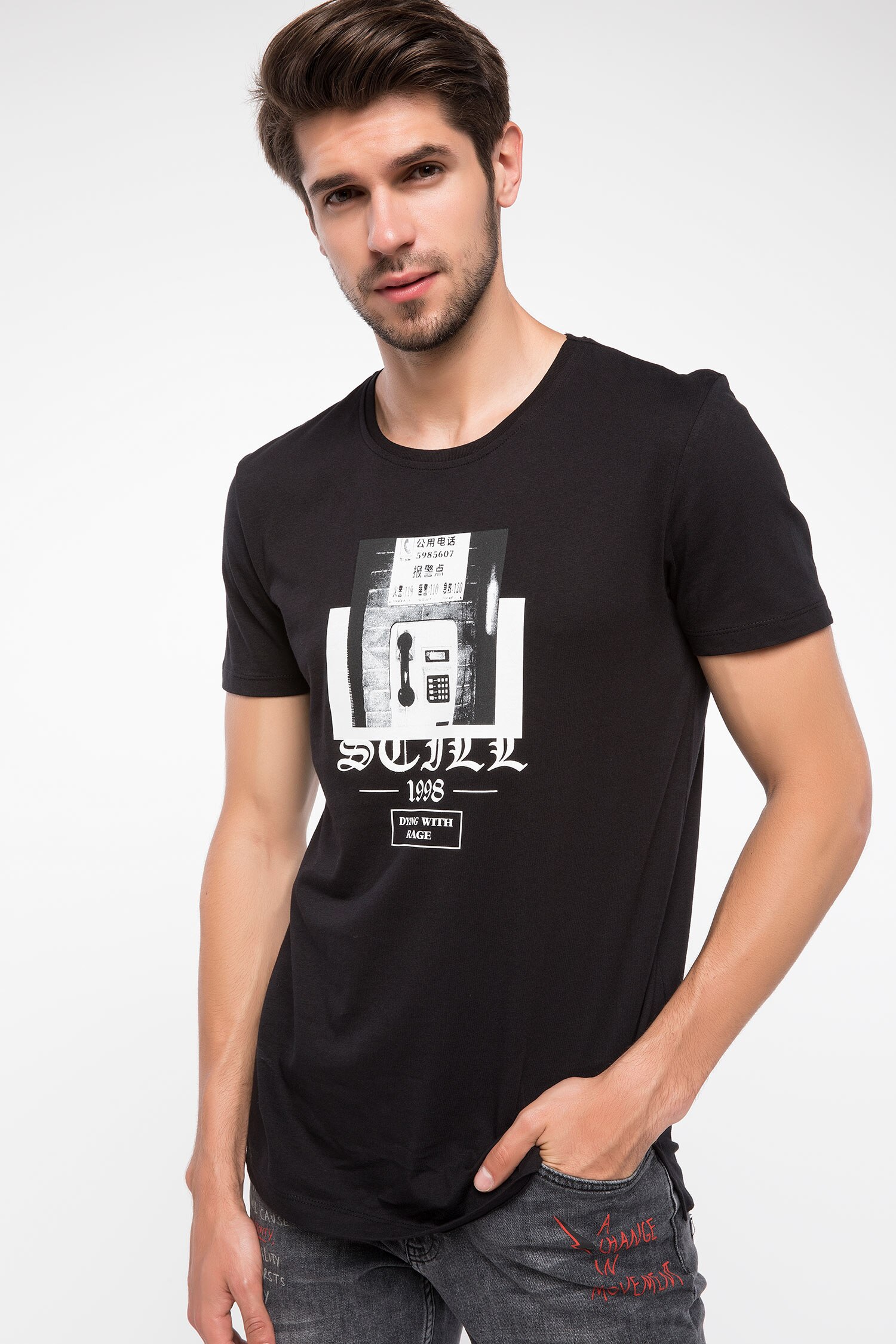 Defacto Baskılı Uzun T-shirt. 3 Defacto Baskılı Uzun T-shirt. 3