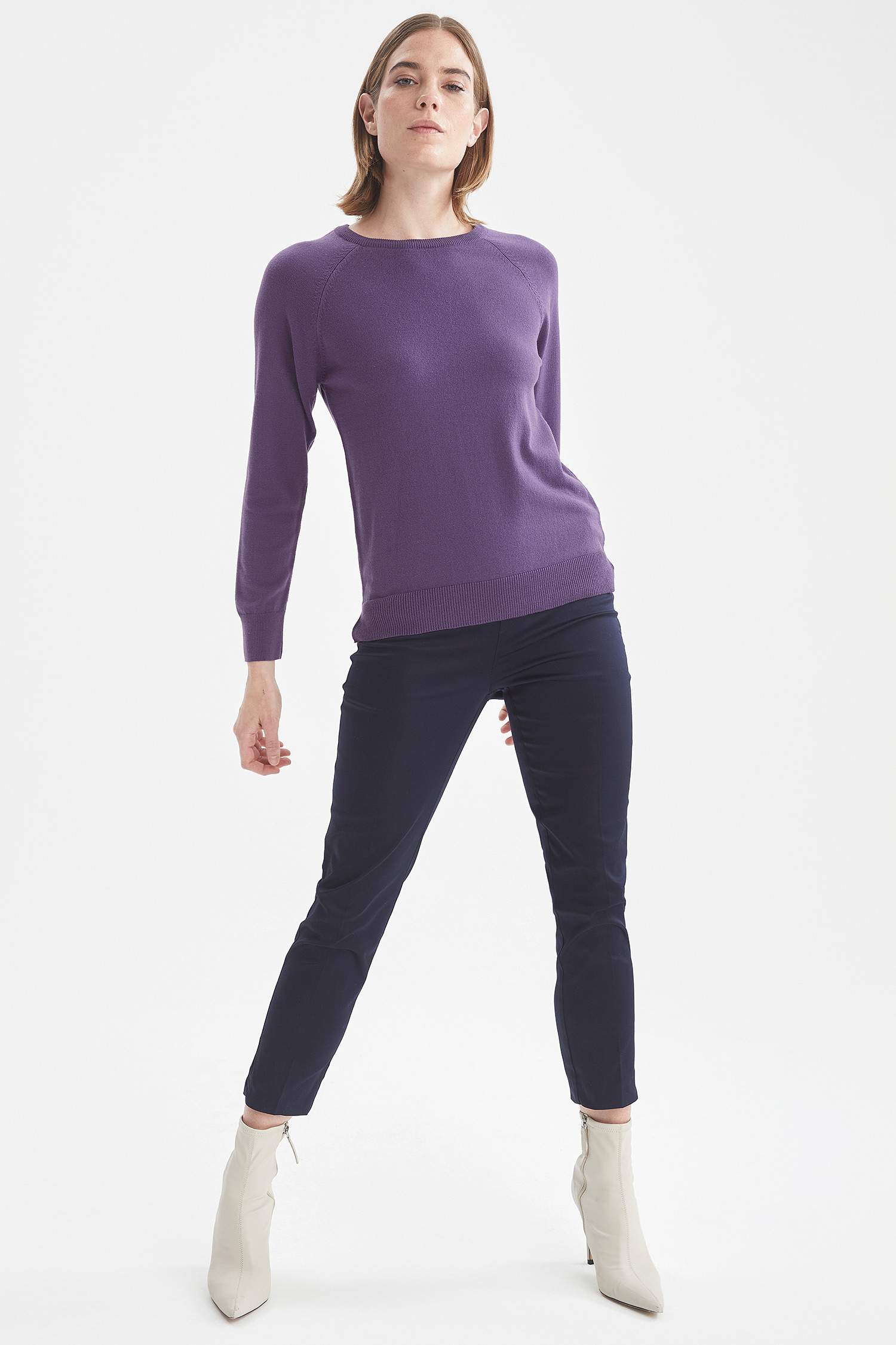 Regular Fit Bisiklet Yaka Kazak