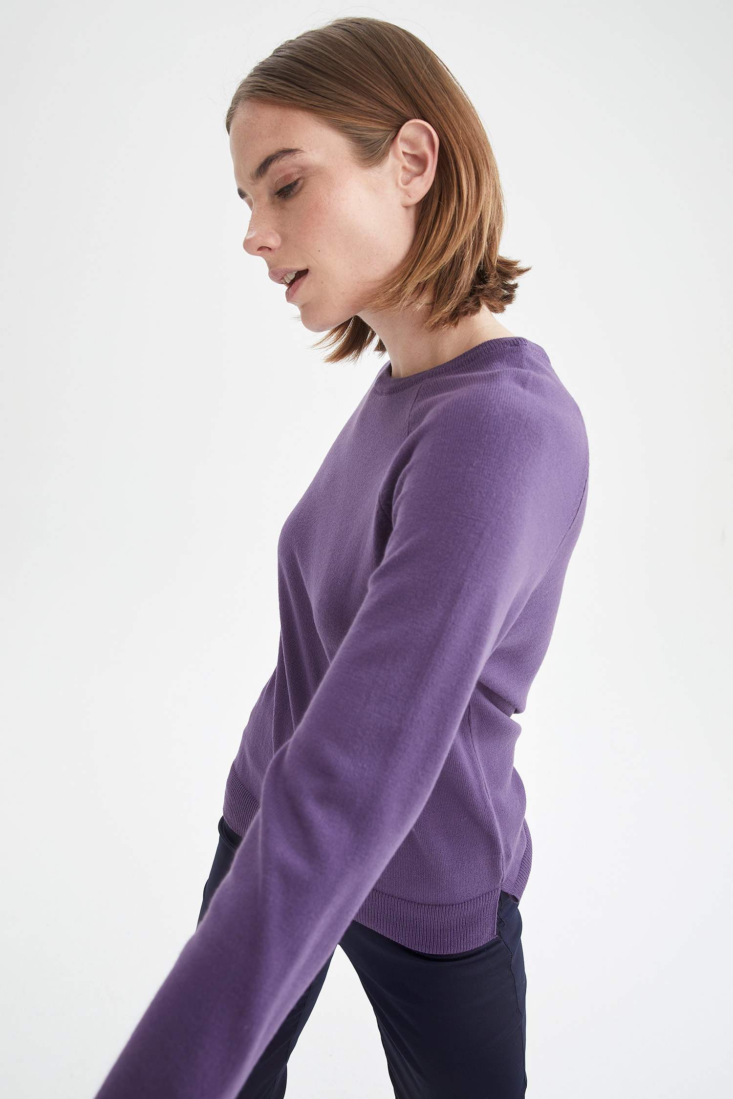 Regular Fit Bisiklet Yaka Kazak