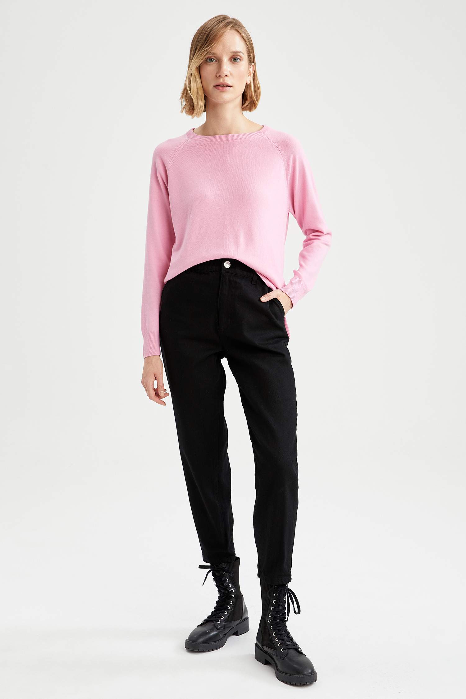 Regular Fit Bisiklet Yaka Kazak