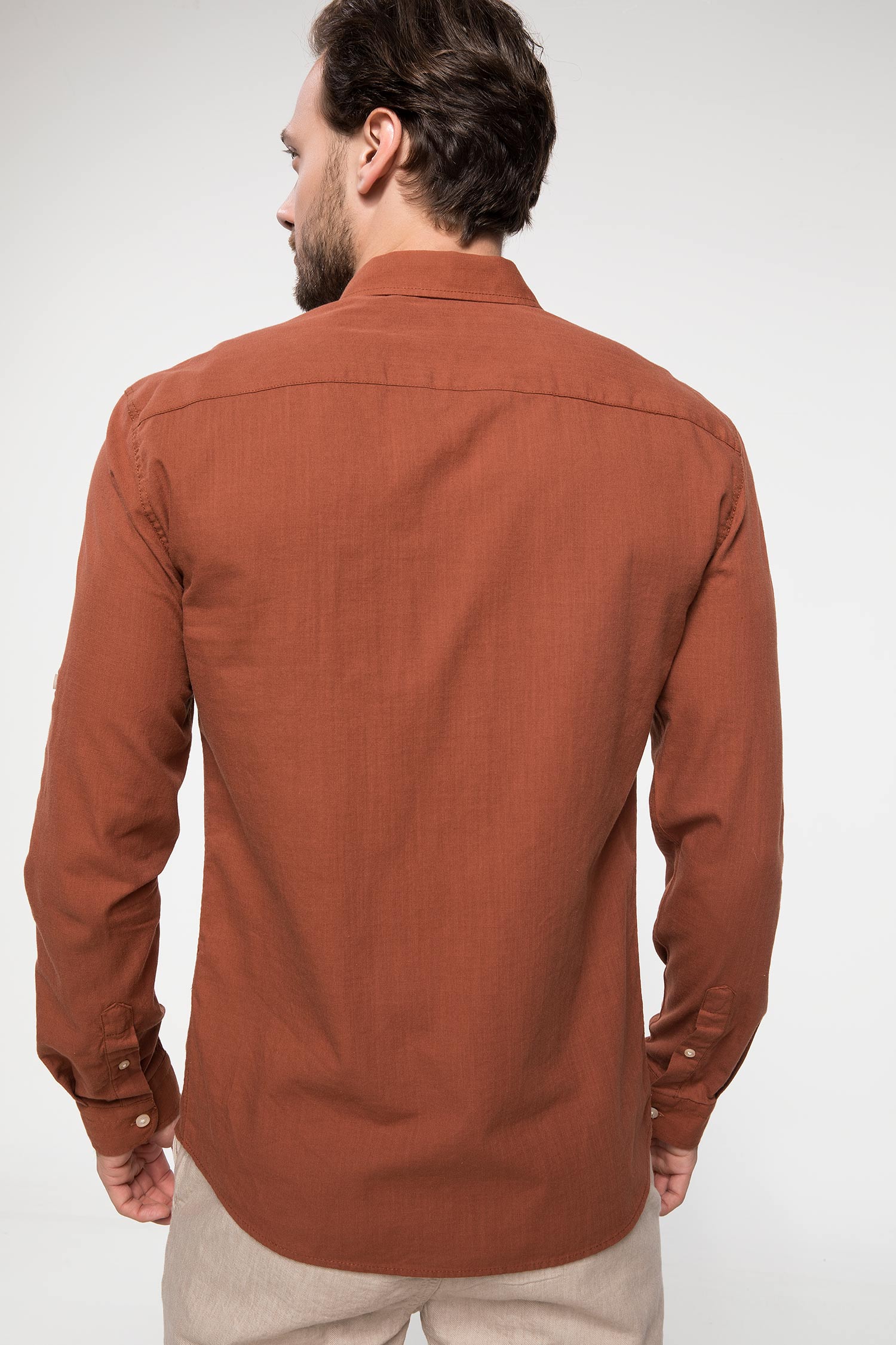 Defacto Tek Cep Slim Fit Gömlek. 5 Defacto Tek Cep Slim Fit Gömlek. 5
