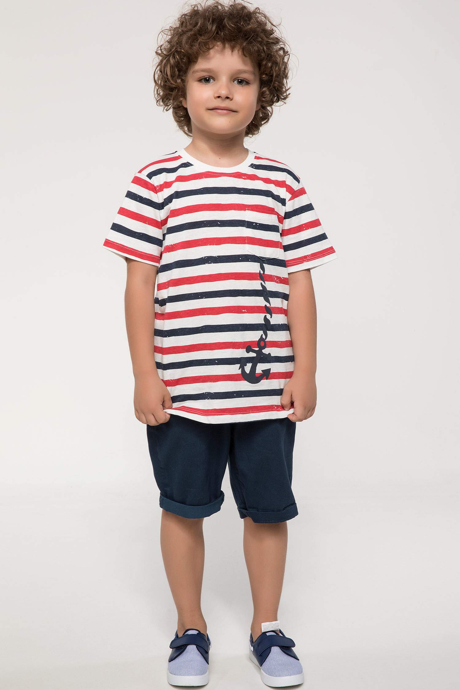 Defacto Çapa Baskılı Çizgili T-shirt. 2 Defacto Çapa Baskılı Çizgili T-shirt. 2