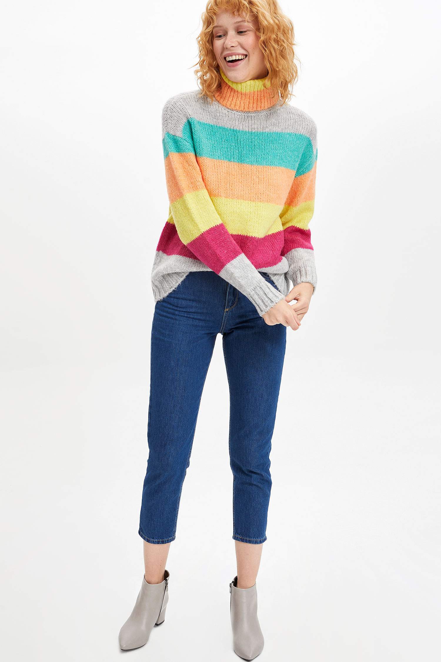 Oversize Fit Degaje Yaka Tunik