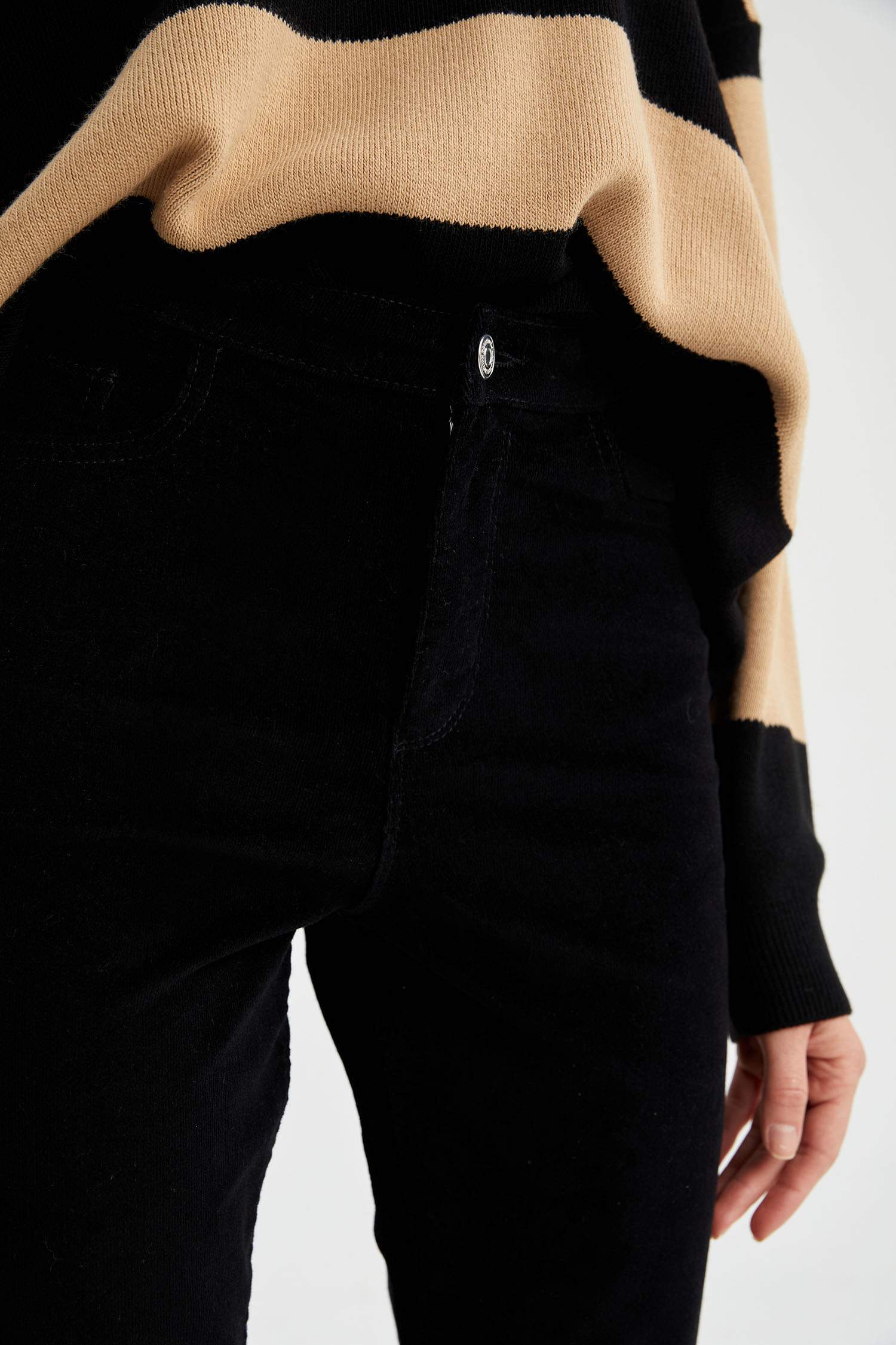 Kadife Skinny Fit Pantolon