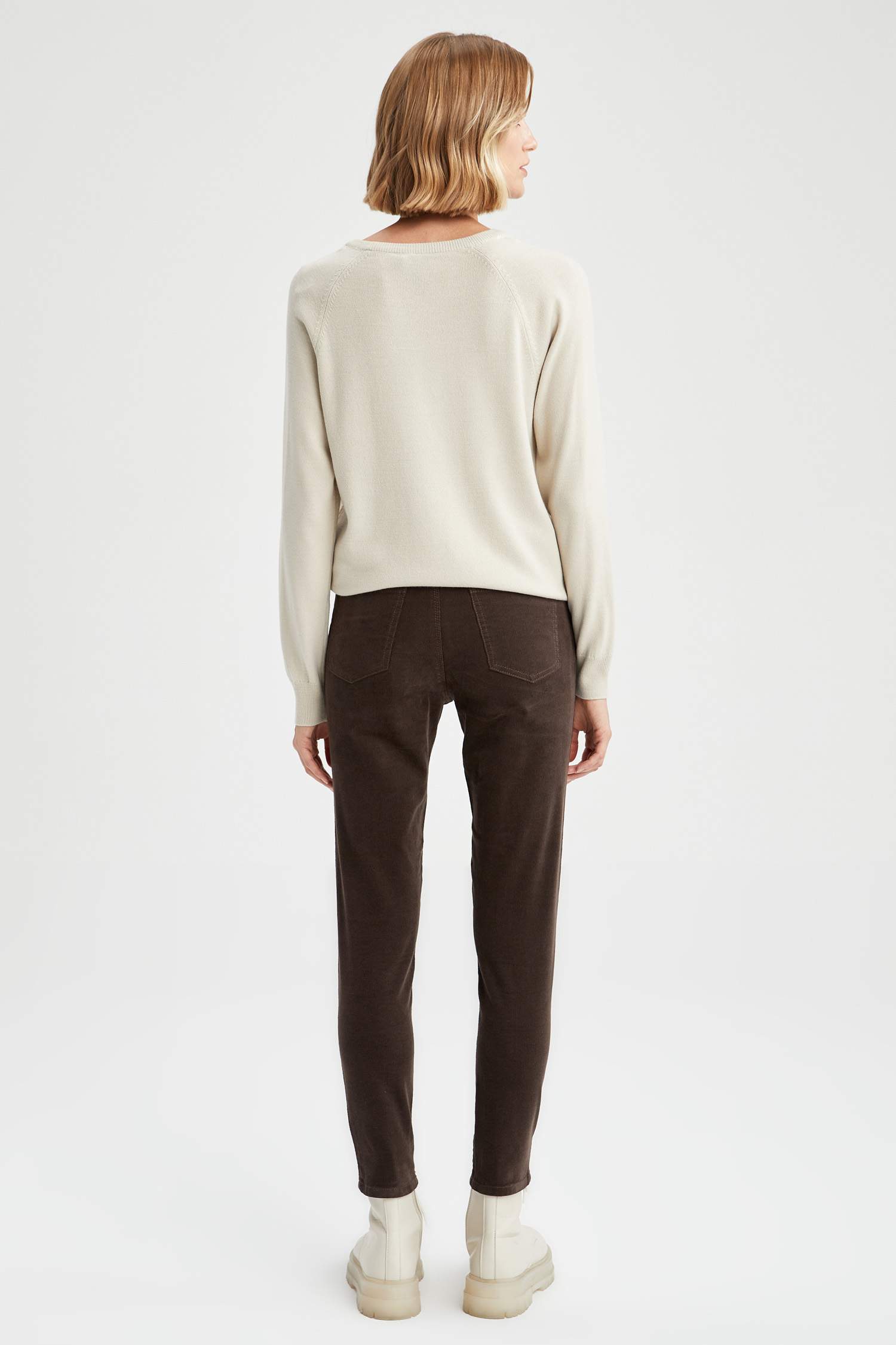 Kadife Skinny Fit Pantolon