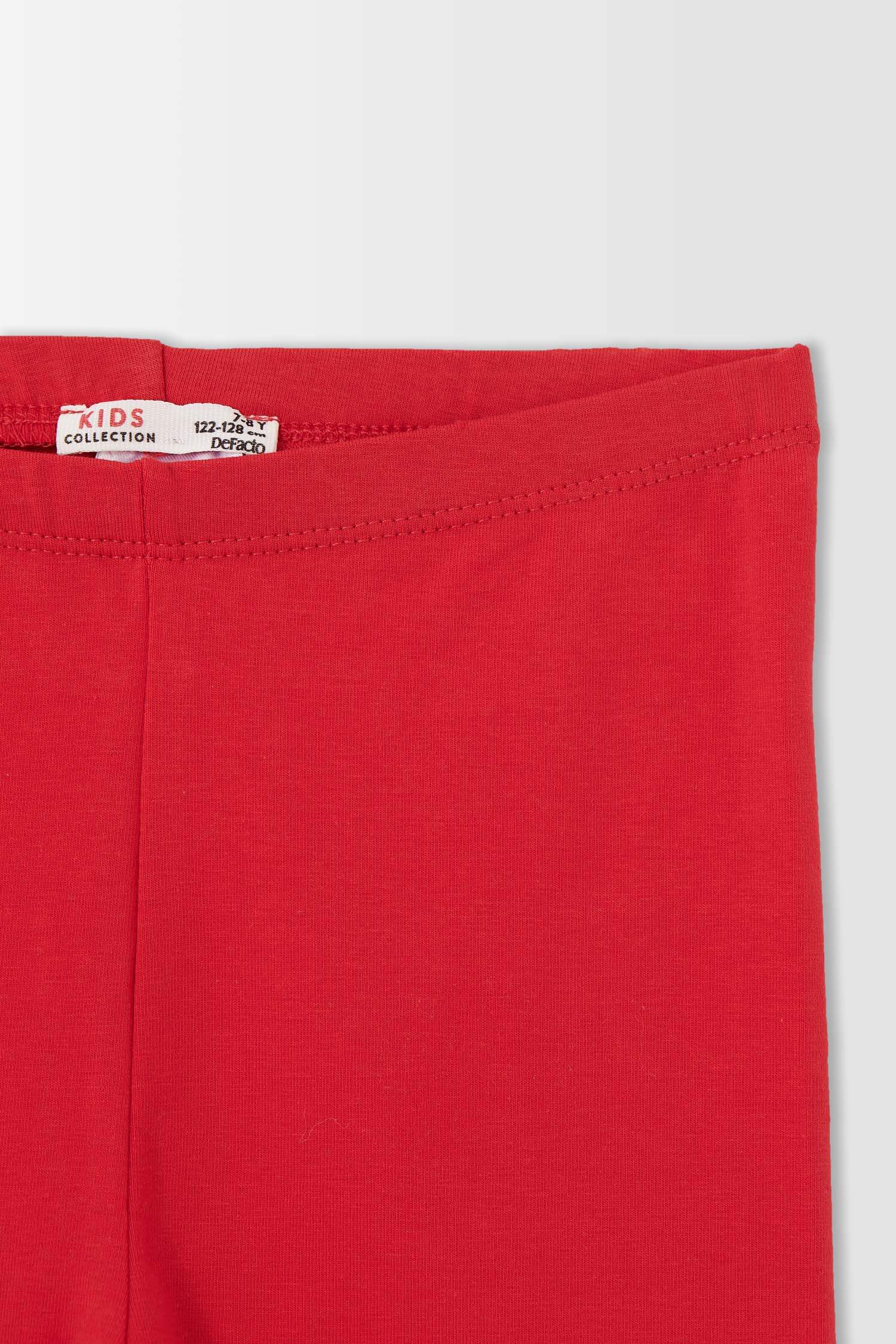 Kız Çocuk Slim Fit Kapri Boy Tayt