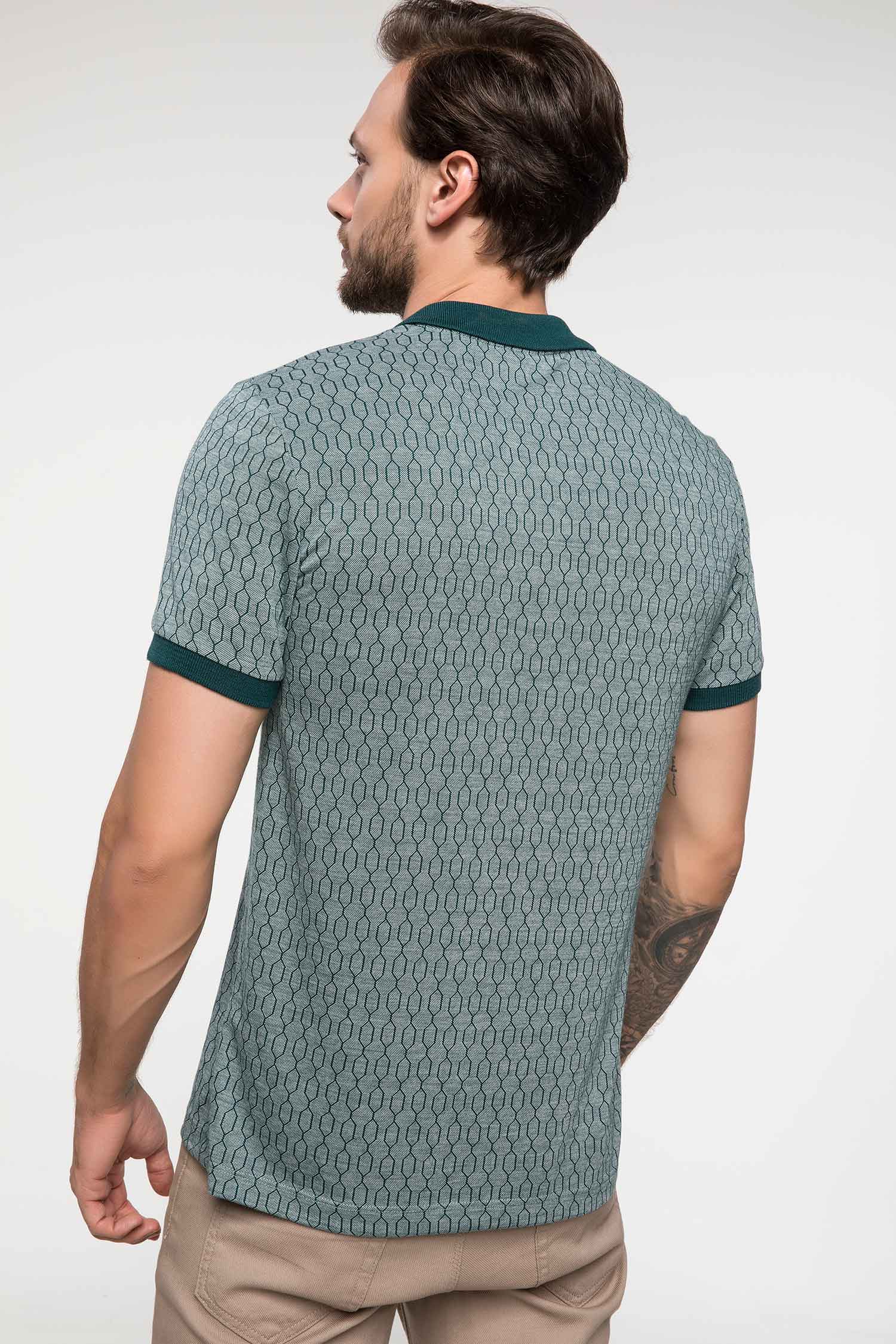 Defacto Jakarlı Polo T-shirt. 4 Defacto Jakarlı Polo T-shirt. 4