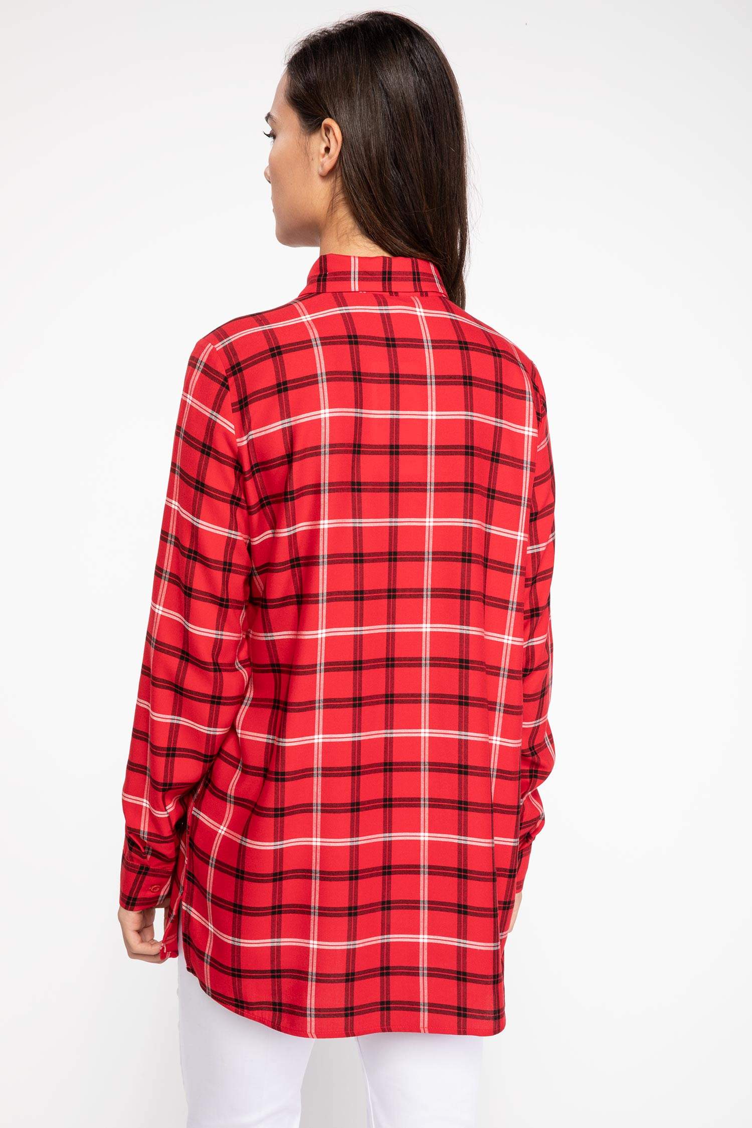 Defacto Kareli Gömlek Tunik. 3 Defacto Kareli Gömlek Tunik. 3