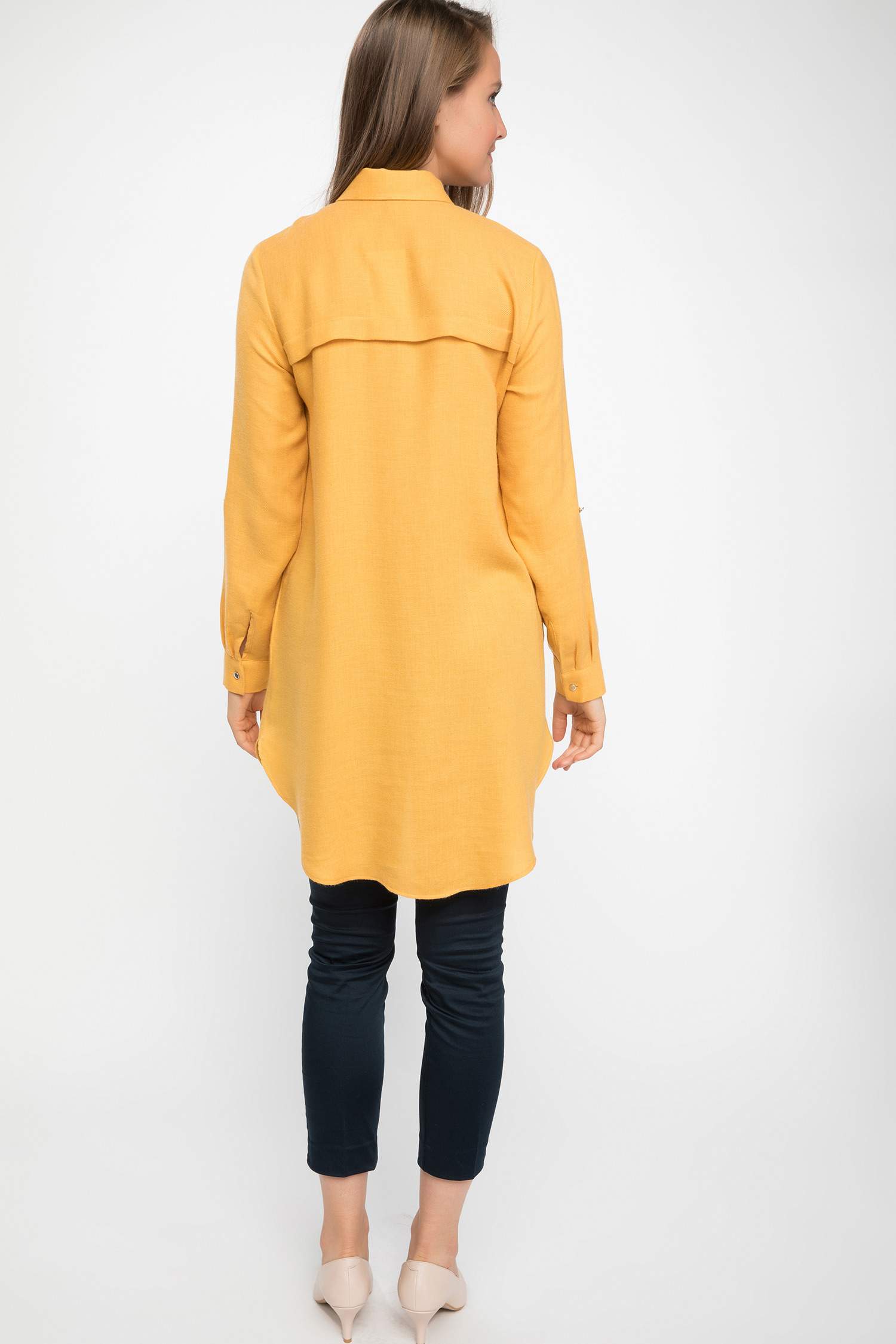 Defacto Yüksek Manşetli Gömlek Tunik. 4 Defacto Yüksek Manşetli Gömlek Tunik. 4