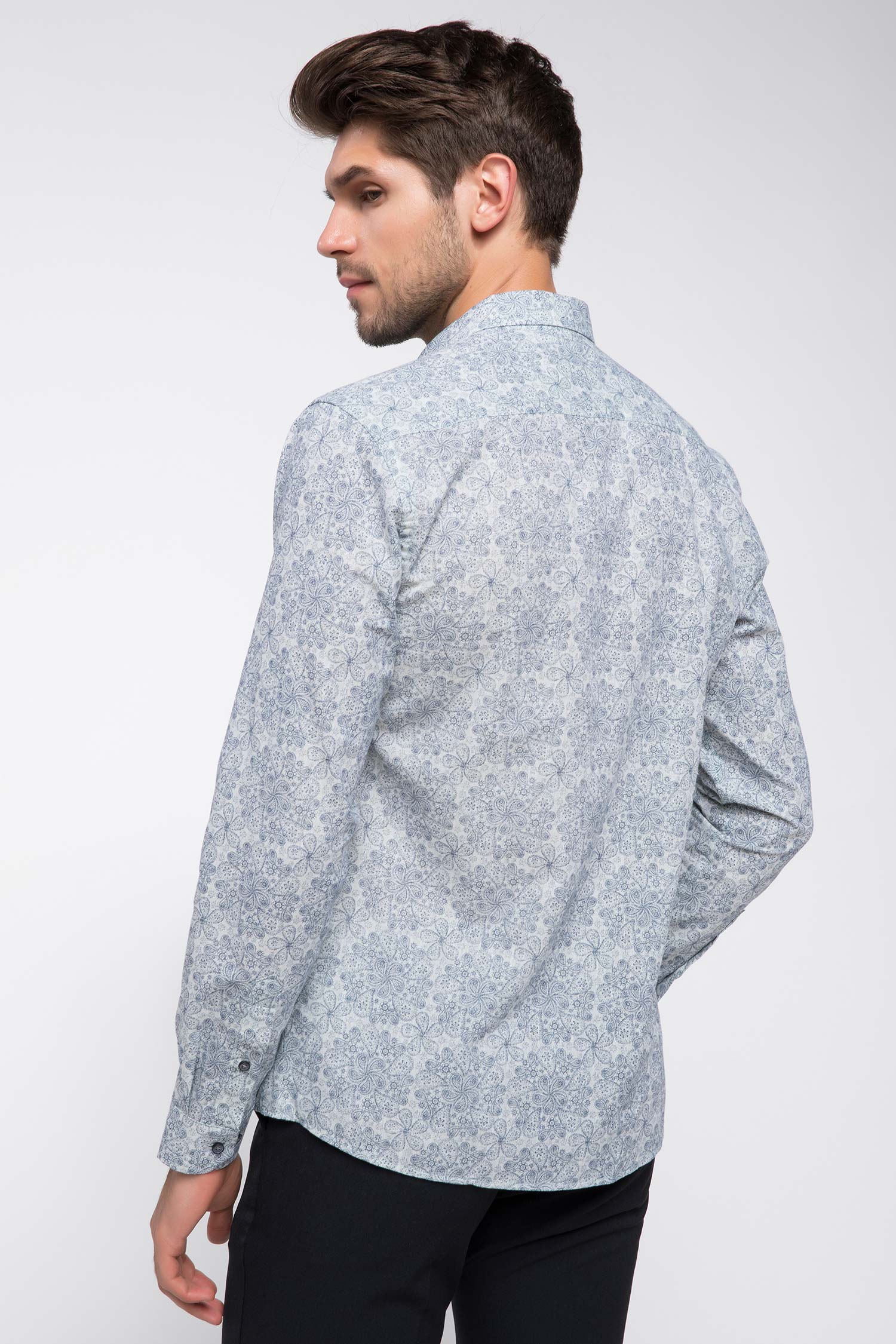 Defacto Desenli Slim Fit Gömlek. 4 Defacto Desenli Slim Fit Gömlek. 4