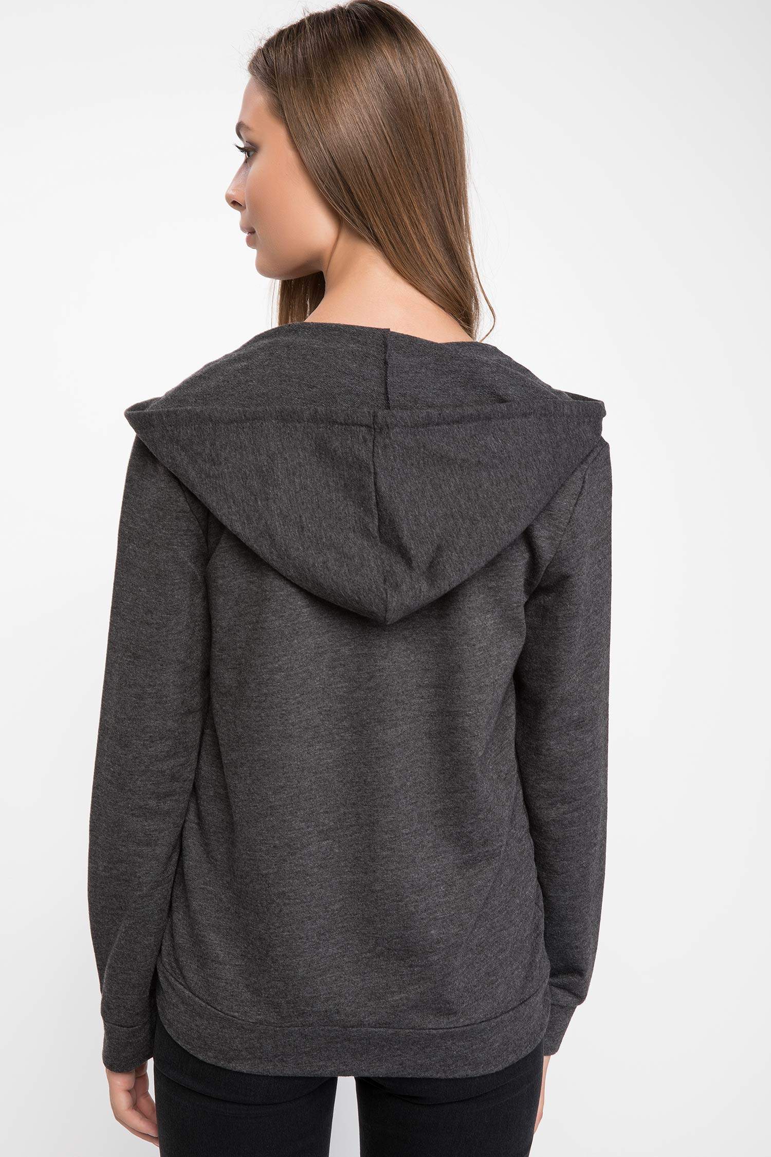 Kapüşonlu Fermuarlı Sweatshirt
