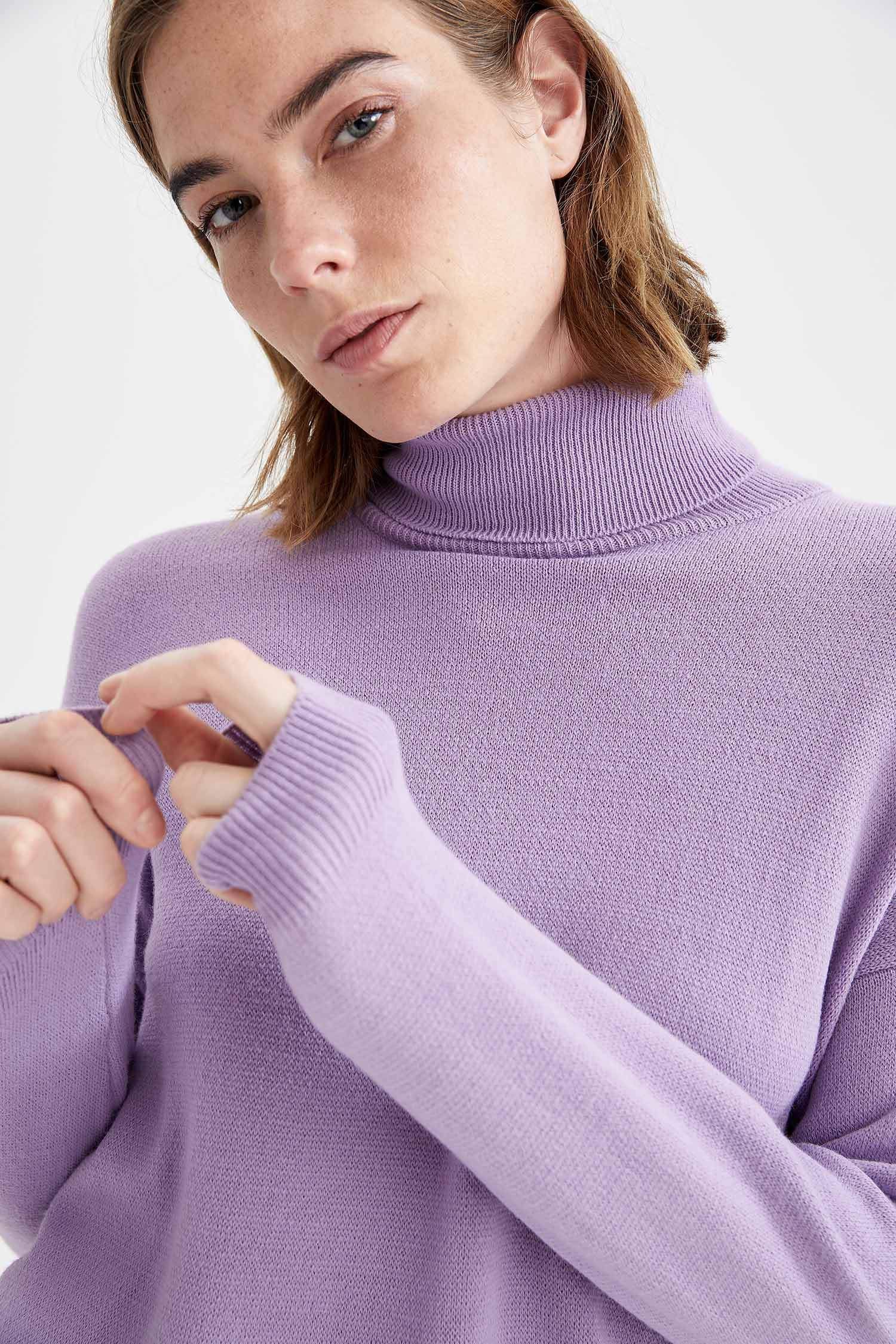Balıkçı Yaka Basic Triko Tunik