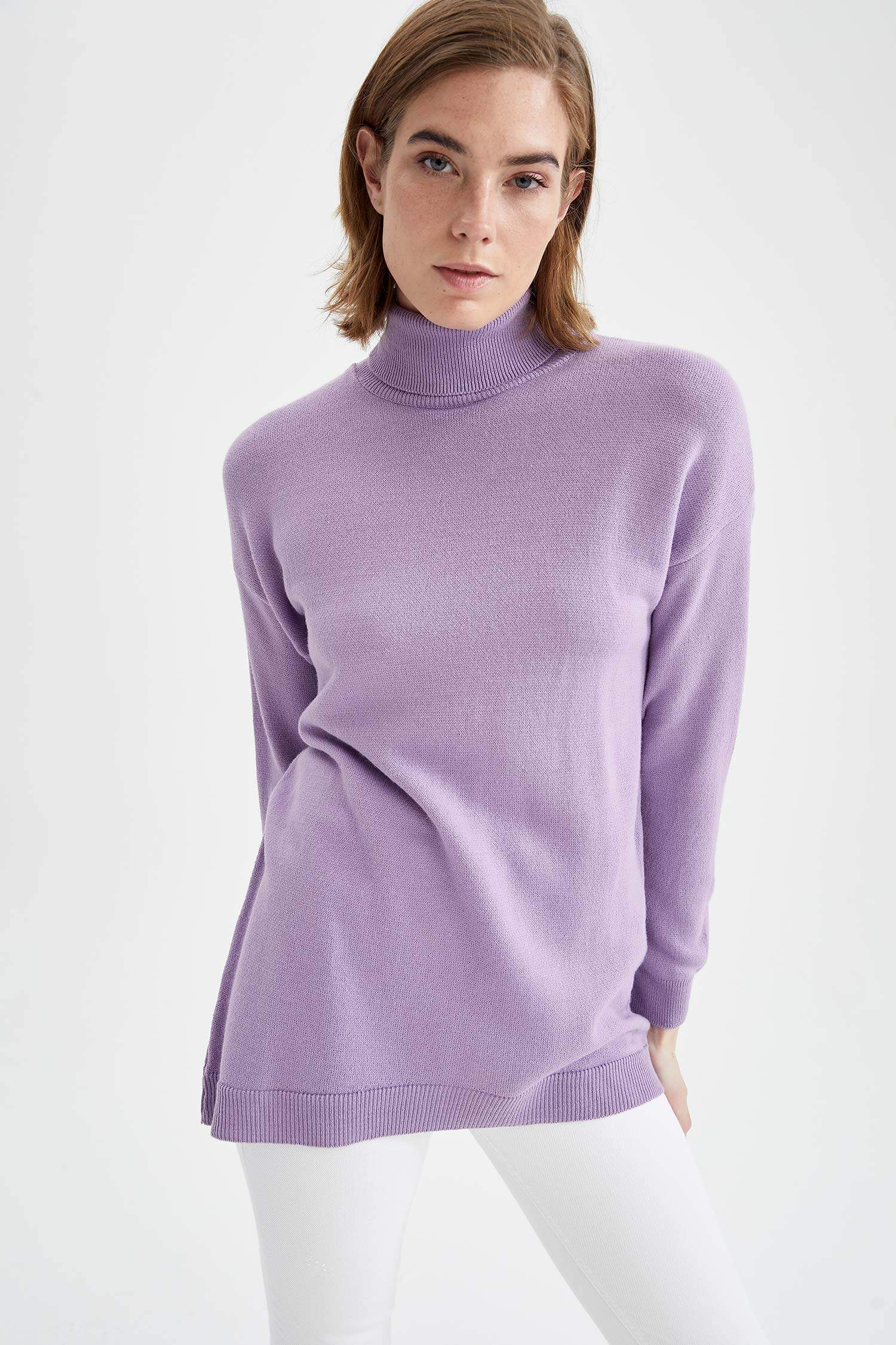 Balıkçı Yaka Basic Triko Tunik