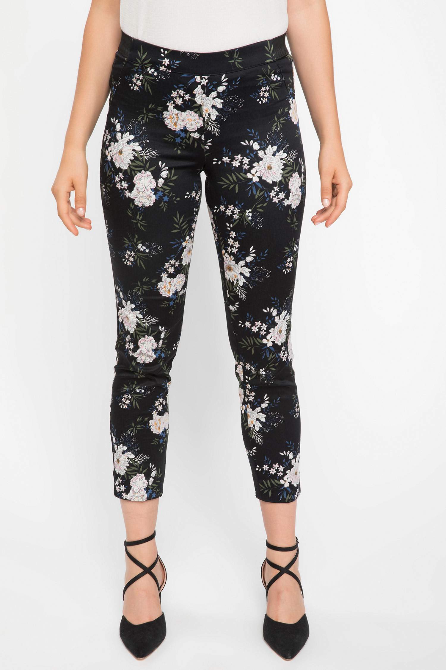 Floral Desenli Valentina Cigarette Pantolon