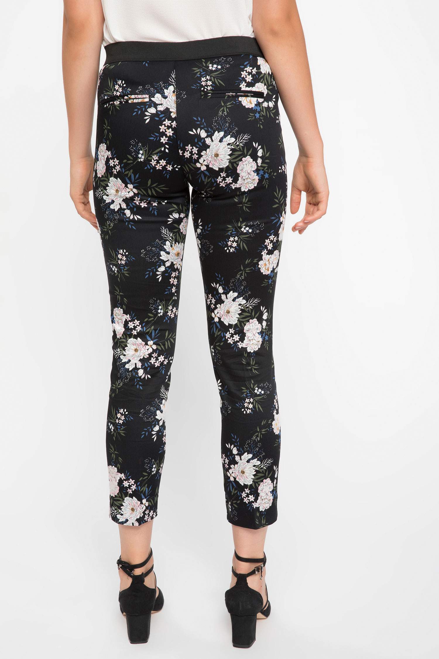 Floral Desenli Valentina Cigarette Pantolon