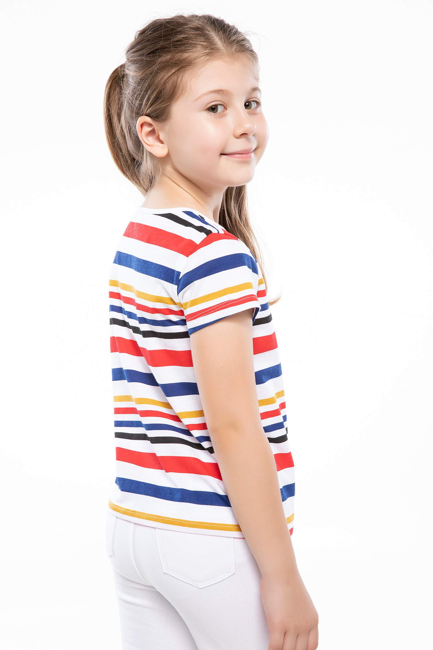 Defacto Bağlama Detaylı Çizgili T-shirt. 4 Defacto Bağlama Detaylı Çizgili T-shirt. 4
