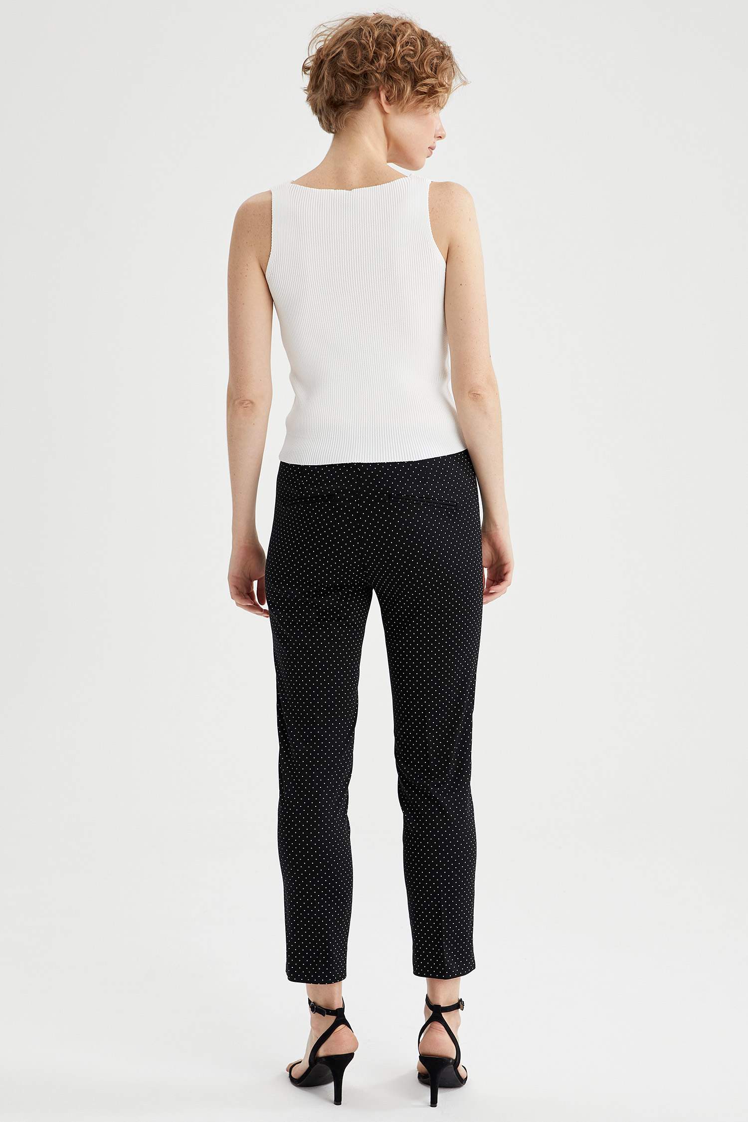 Valentina Puantiye Desenli Cigarette Pantolon