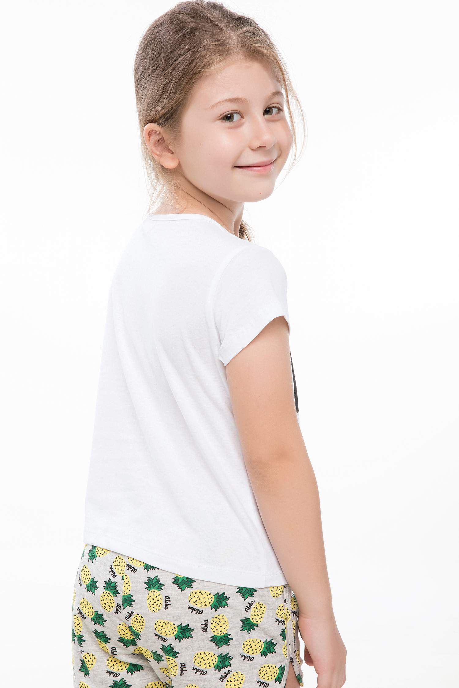 Defacto Emoji Lisanslı Beli Bağlamalı T-shirt. 5 Defacto Emoji Lisanslı Beli Bağlamalı T-shirt. 5