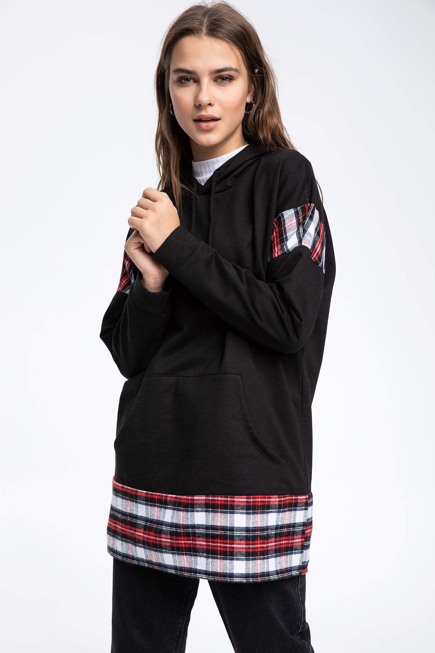 Regular Fit Uzun Kollu Tunik