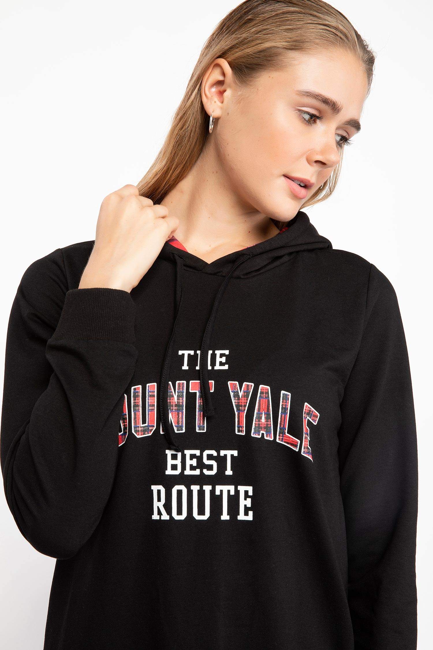 Defacto Baskılı Kapşonlu Tunik. 3 Defacto Baskılı Kapşonlu Tunik. 3