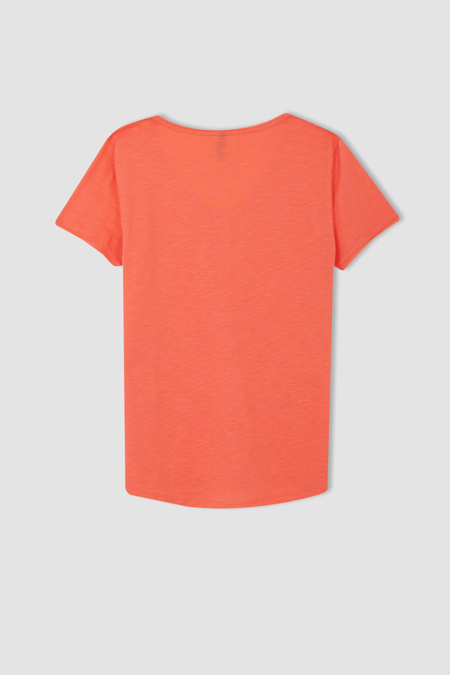 Regular Fit V Yaka Kısa Kollu Tişört